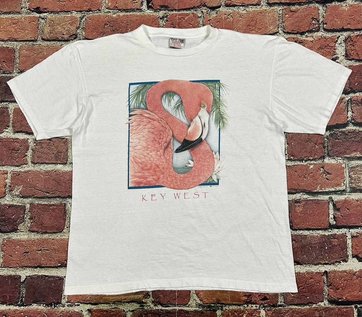 Other Vintage 90s Flamingos Key West Florida Single Stitch T-Shirt Size US L / EU 52-54 / 3 - 1 Thumbnail