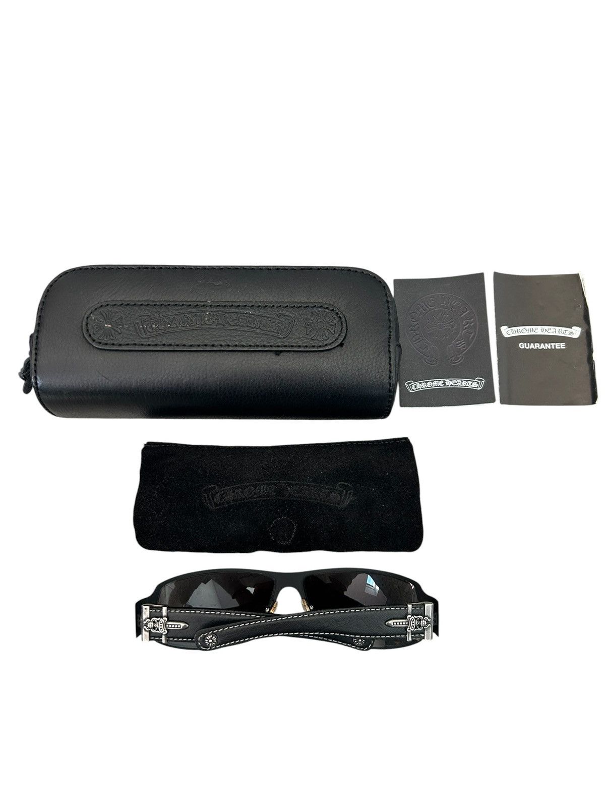 Chrome Hearts Chrome Hearts Vintage Deviant 2 Shades Black Silver Size ONE SIZE - 3 Thumbnail