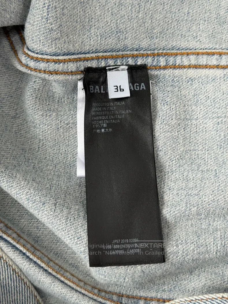 Balenciaga Balenciaga Eiffel Tower Embroidered Denim Jacket Size XS / US 0-2 / IT 36-38 - 5 Thumbnail