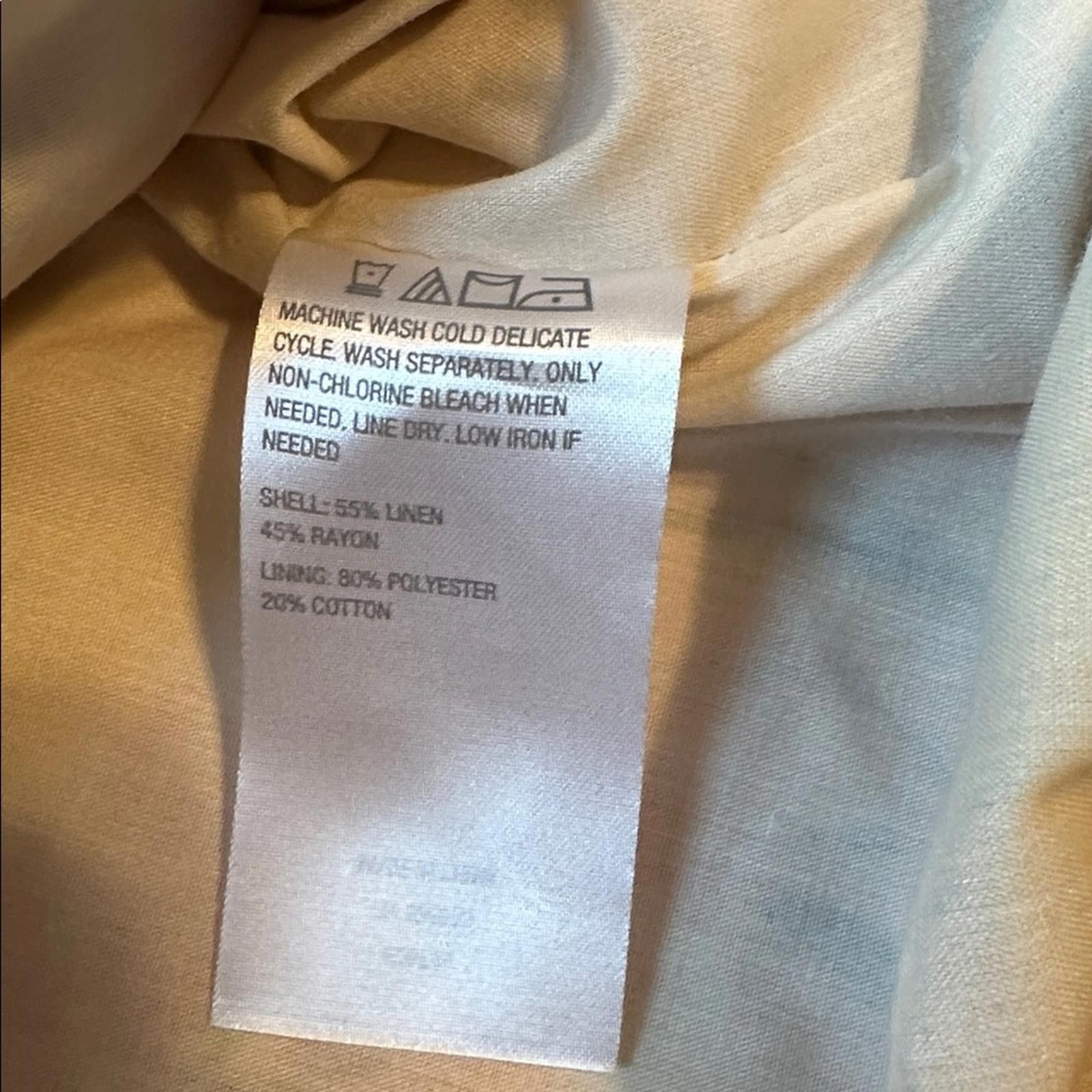 Other G by Guiliana Medium Linen Blazer Black Label Blazer NWOT Size M / US 6-8 / IT 42-44 - 3 Thumbnail