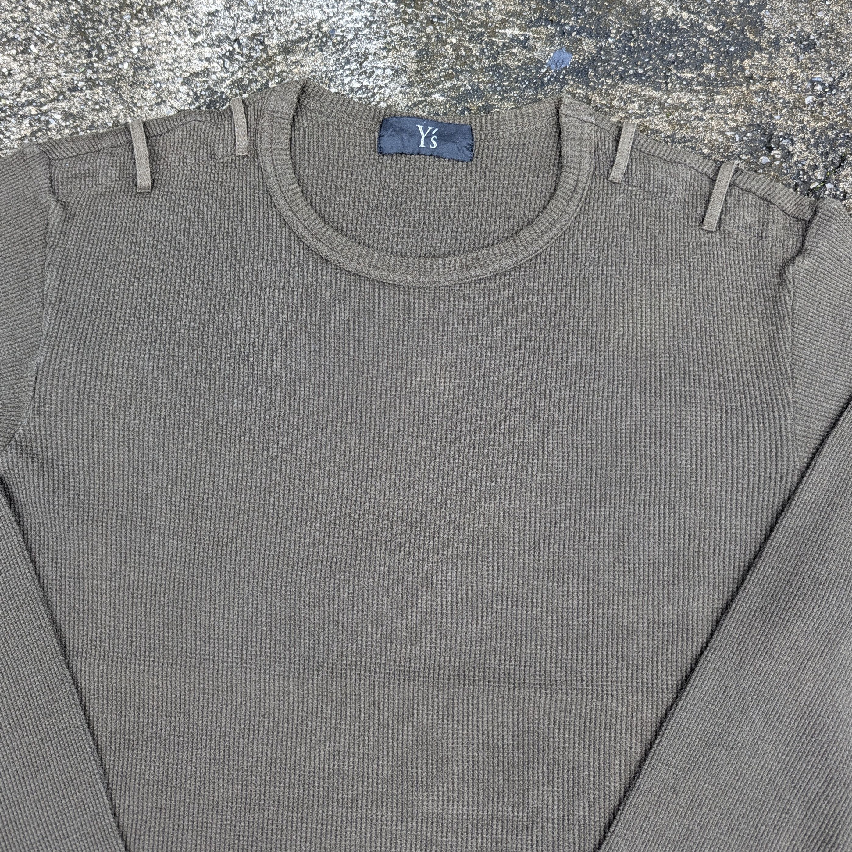 Yohji Yamamoto Yohji Yamamoto sweater vintage 90 s waffle long sleeve Size US M / EU 48-50 / 2 - 2 Thumbnail