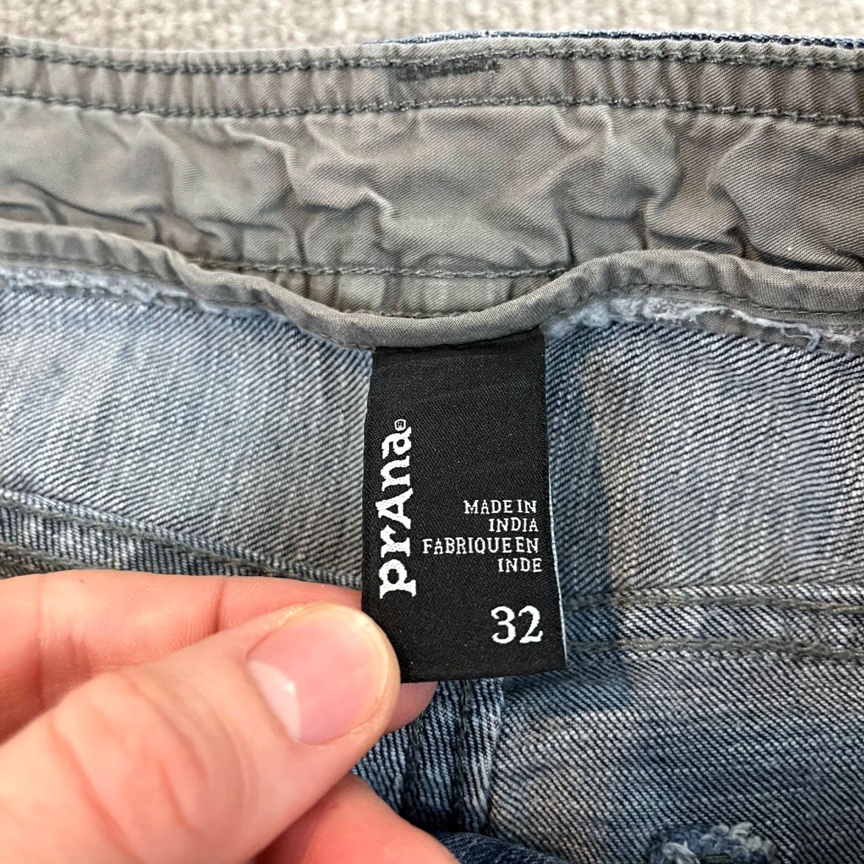 Prana PRANA Jeans Mens 32x31 Slim Medium Blue Denim Pants Hiking Outdoor 5-Pocket Design Regular Size US 32 / EU 48 - 3 Thumbnail
