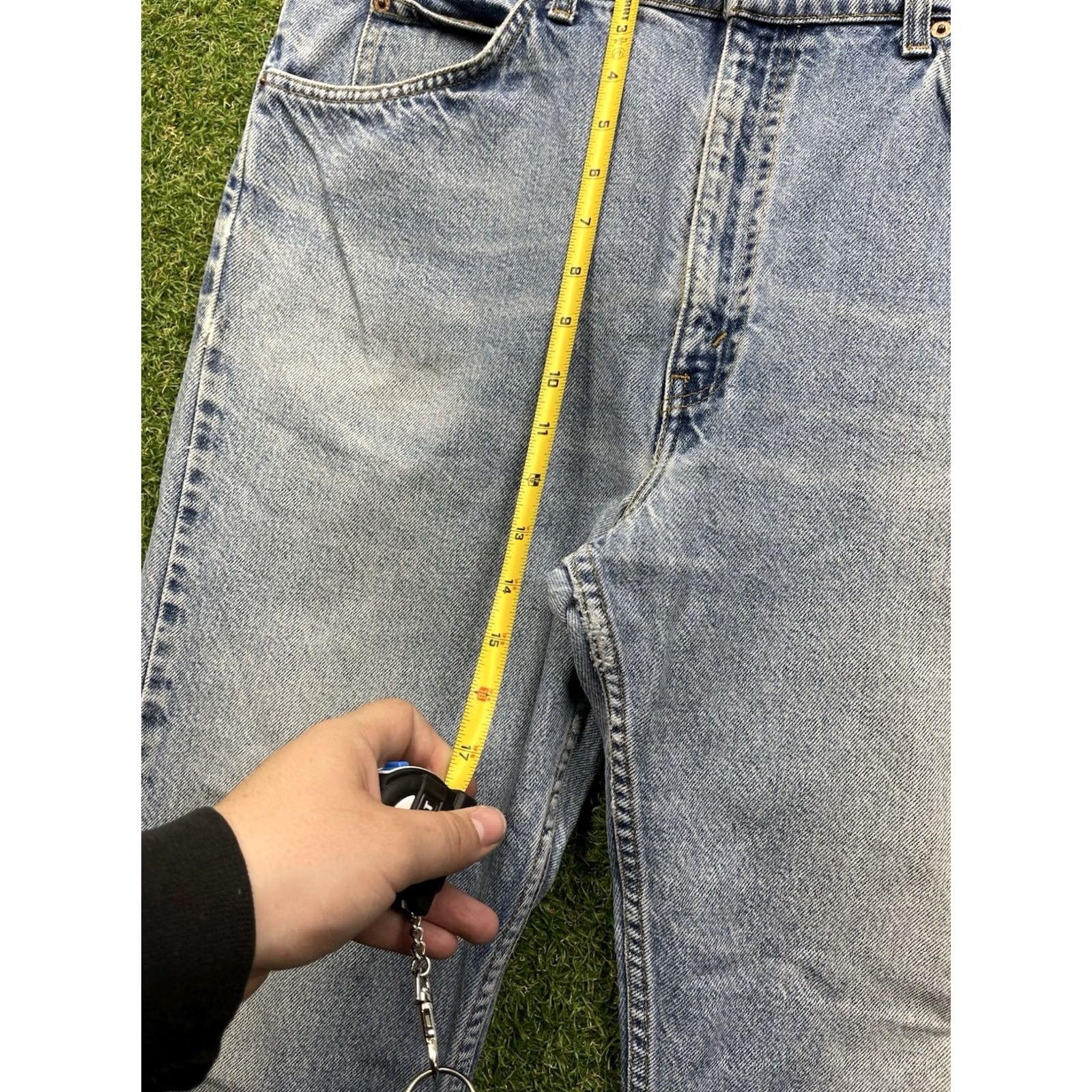 Levi's VINTAGE Levi's 505 Jeans Mens 38x30 Denim Blue Straight 5-Pocket USA Workwear Distressed Slimmed Fit Regular Mens Size US 38 / EU 54 - 4 Thumbnail