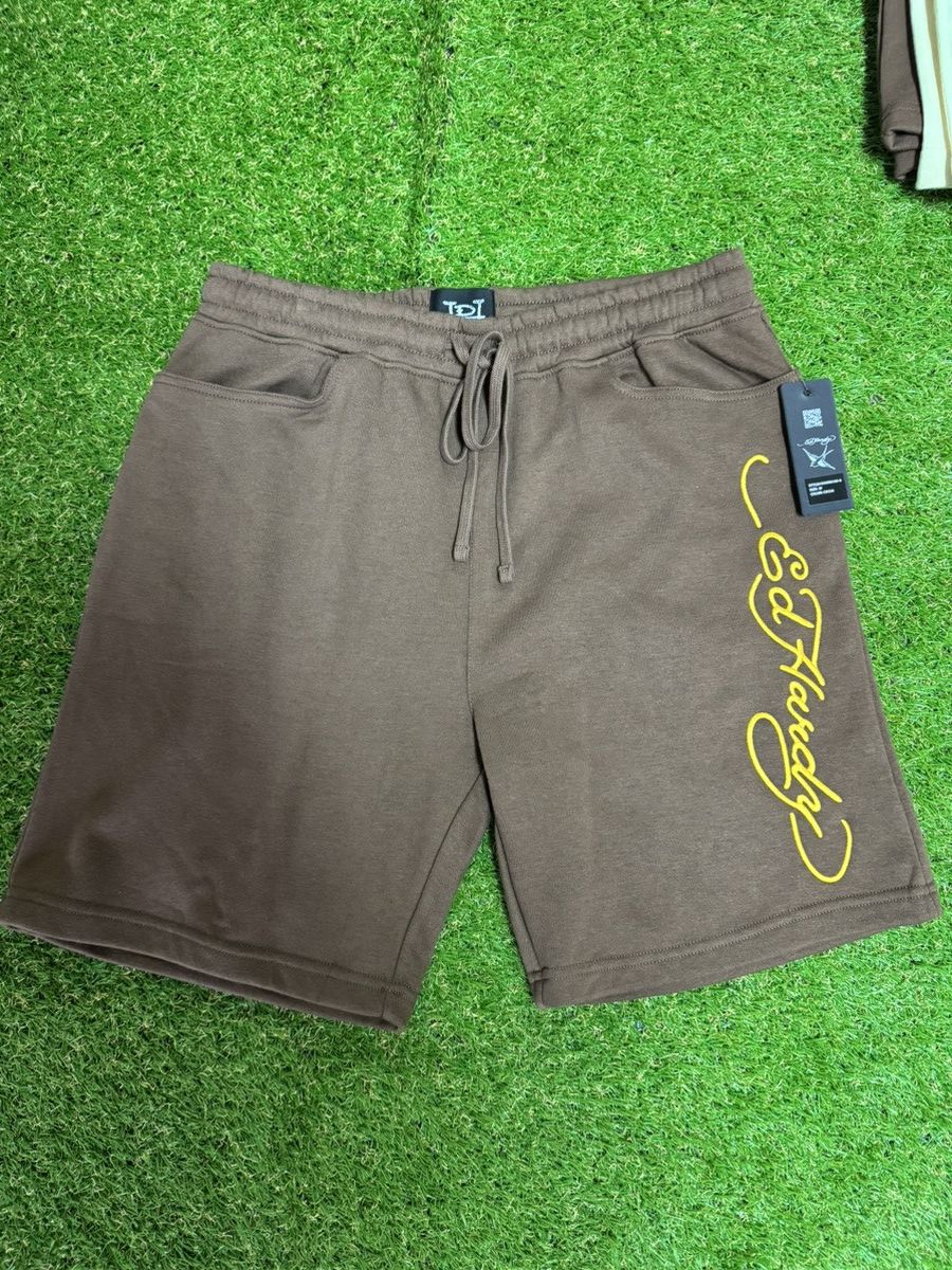 Ed Hardy Ed Hardy Embroidered Sweatshorts Size US 32 / EU 48 - 1 Thumbnail
