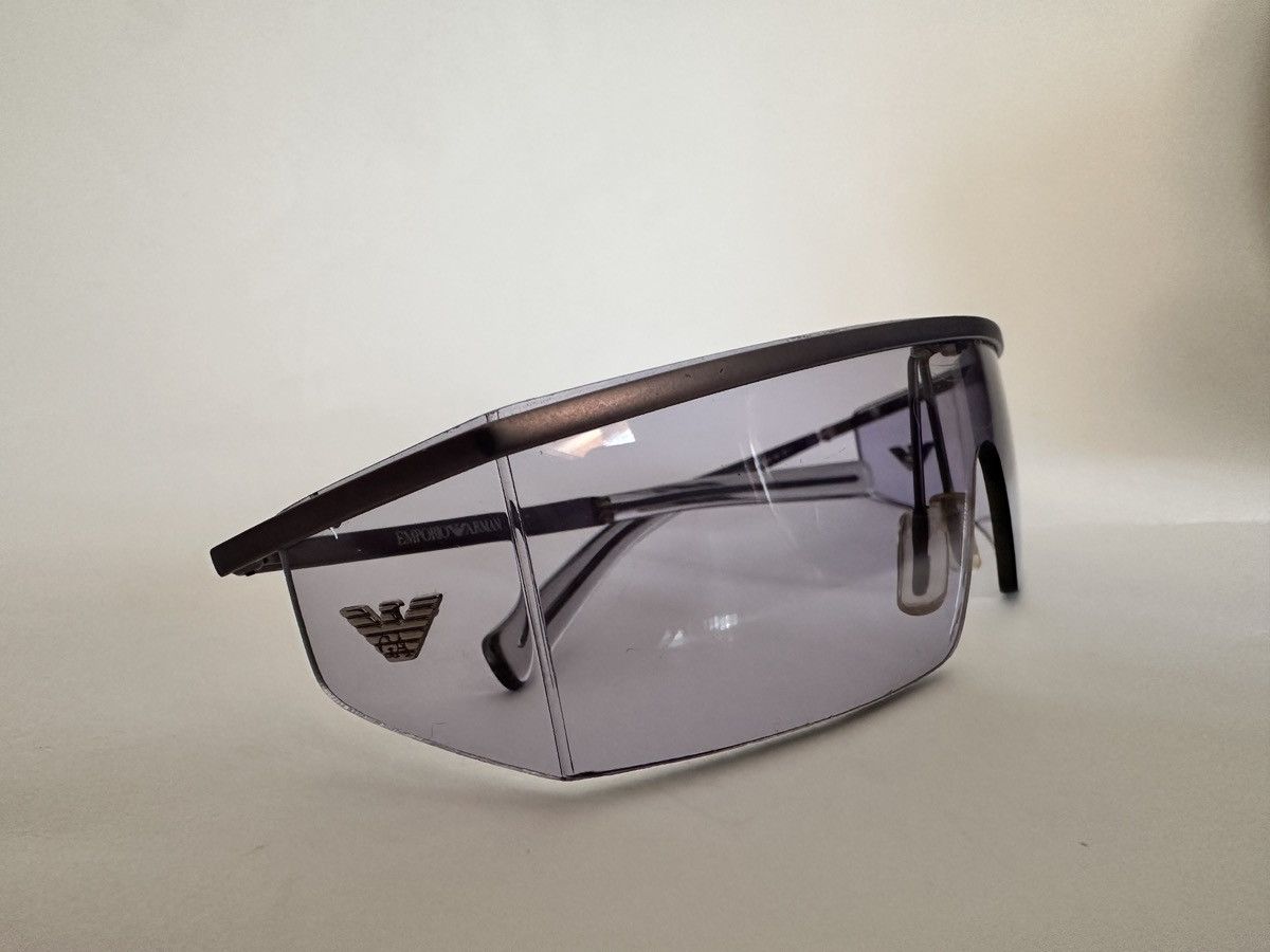 Emporio Armani Emporio Armani Futuristic Shield Sunglasses (Vintage) Size ONE SIZE - 3 Thumbnail