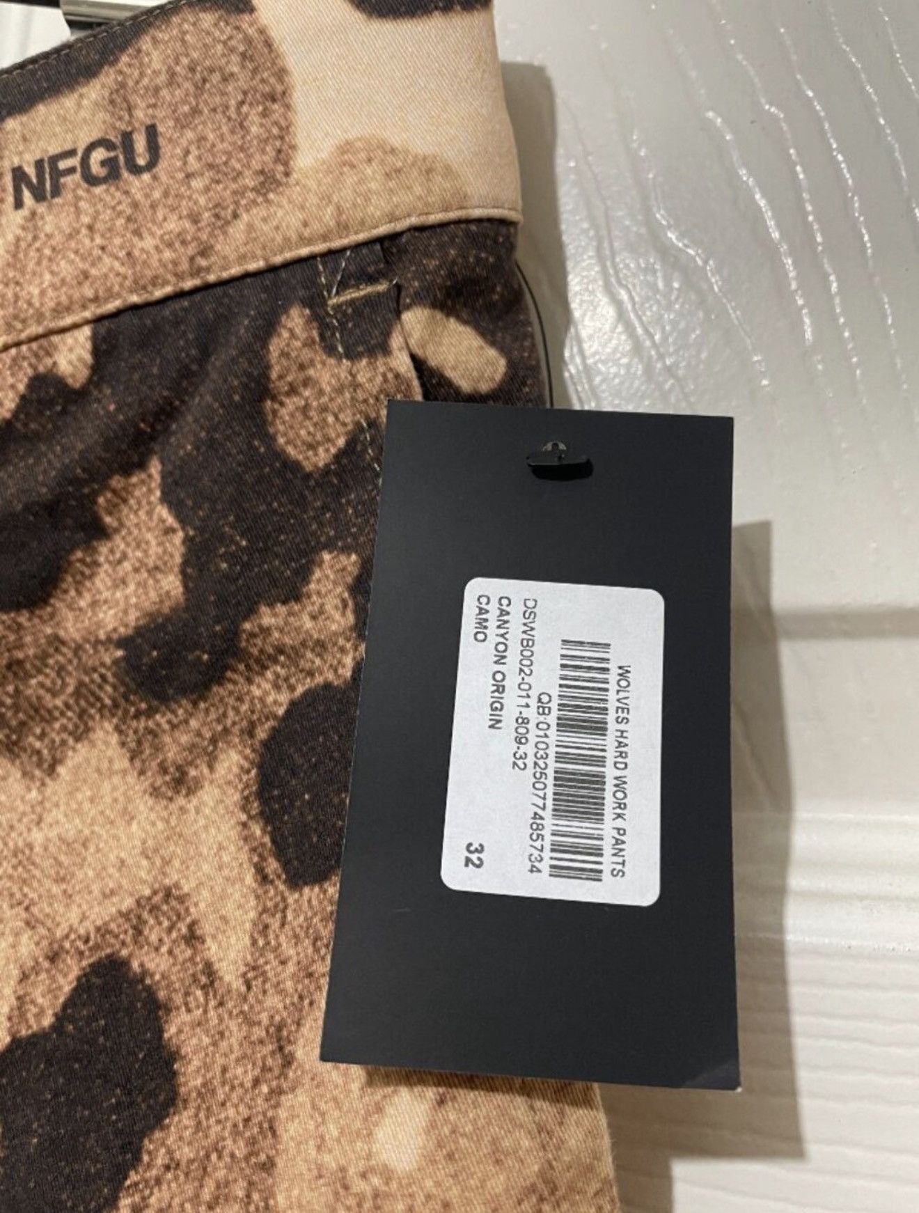 Darc Sport Darc Sport Tan/Black Camouflage Chinos 32Wolves NFGU NWT Size US 32 / EU 48 - 2 Thumbnail