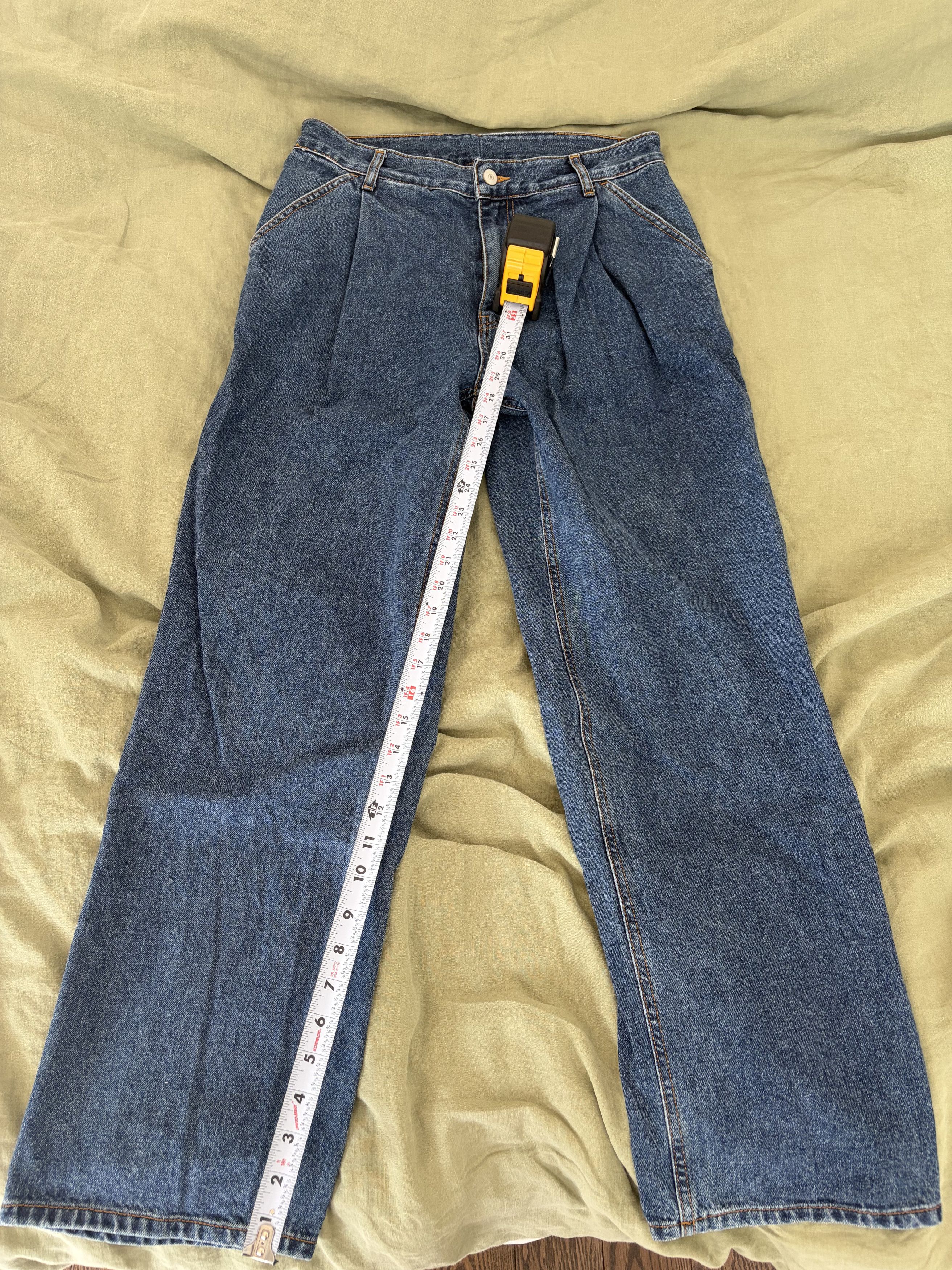 Uniform Bridge Wide-Leg Pleated Jeans Size US 31 - 3 Thumbnail