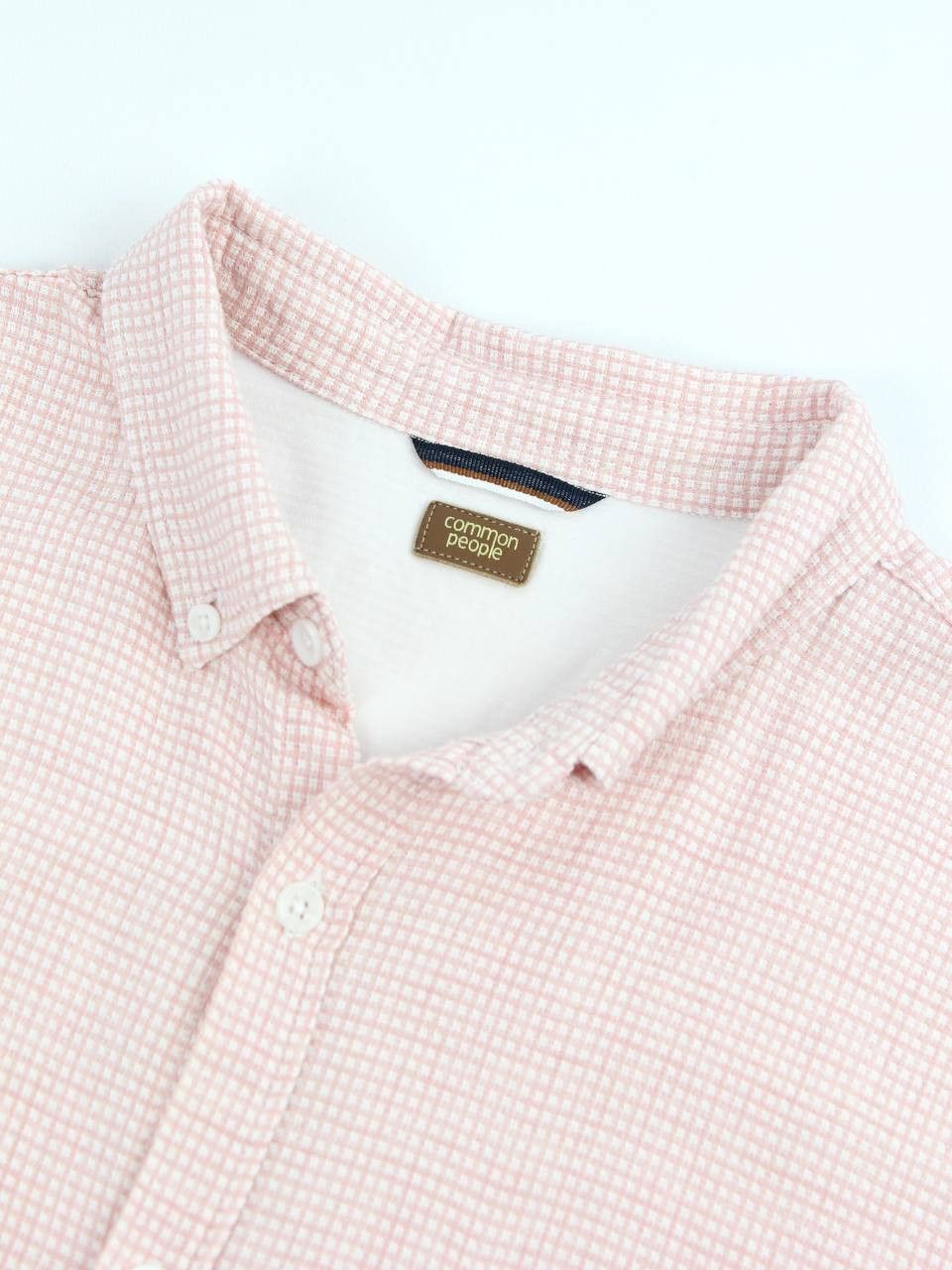 Common People COMMON PEOPLE Textured waffle shirt with short sleeves Size US L / EU 52-54 / 3 - 7 Thumbnail