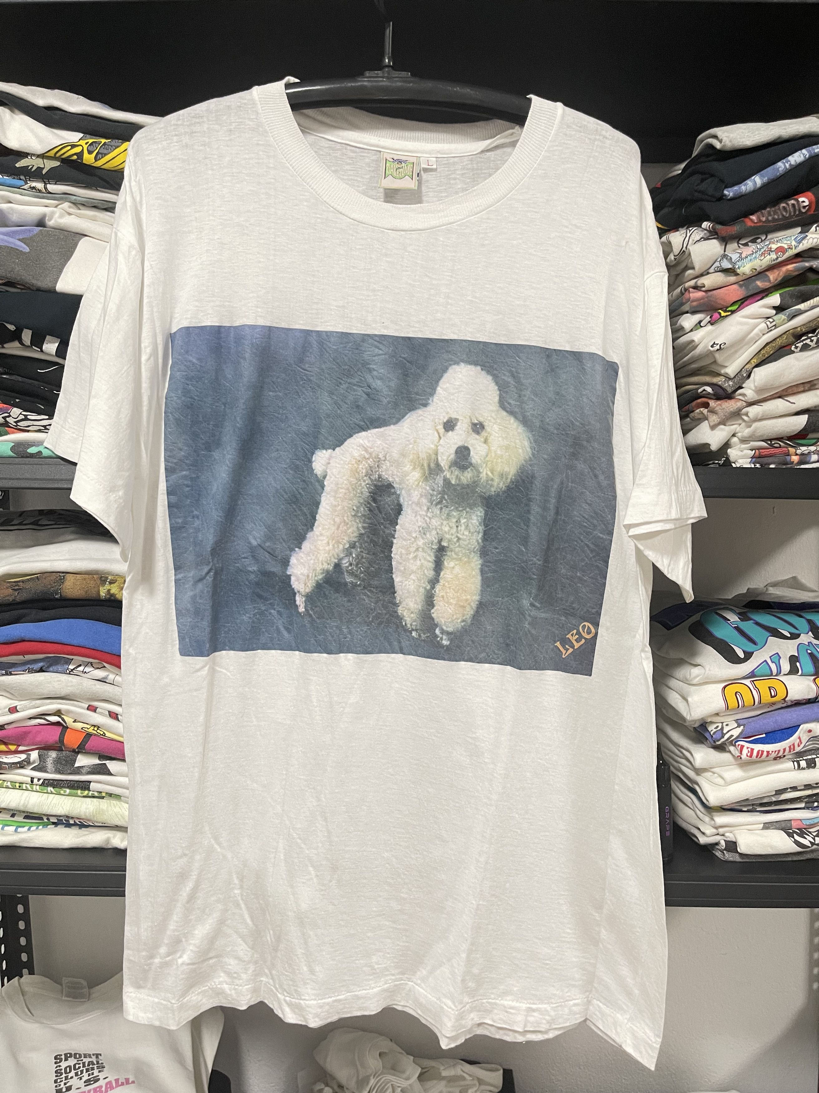 Vintage Vintage Photo Leo Dog 80-90s Tee L Size US L / EU 52-54 / 3 - 1 Thumbnail