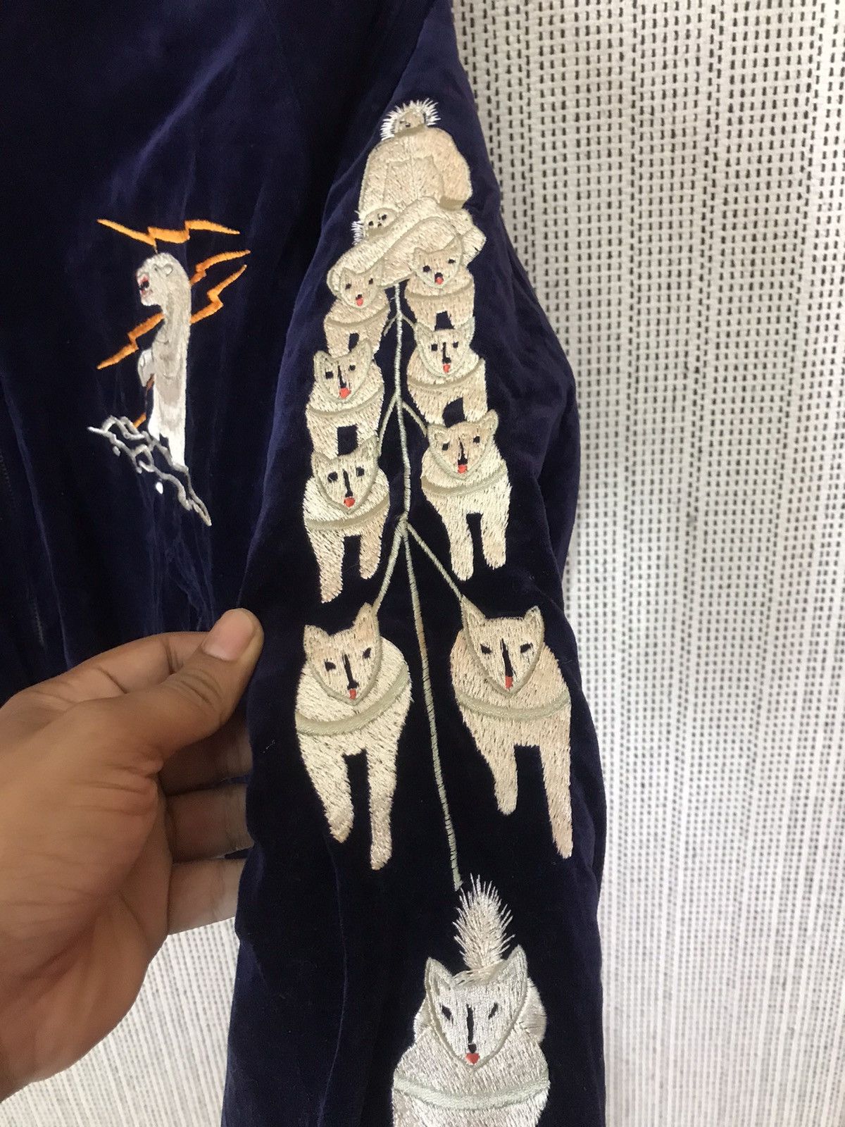 Edition Japan × Toyo Enterprises 🔥TOYO ENTERPRISE🔥 VTG 60-70s SUKAJAN REVERSIBLE EMBROIDERY Size US M / EU 48-50 / 2 - 12 Thumbnail