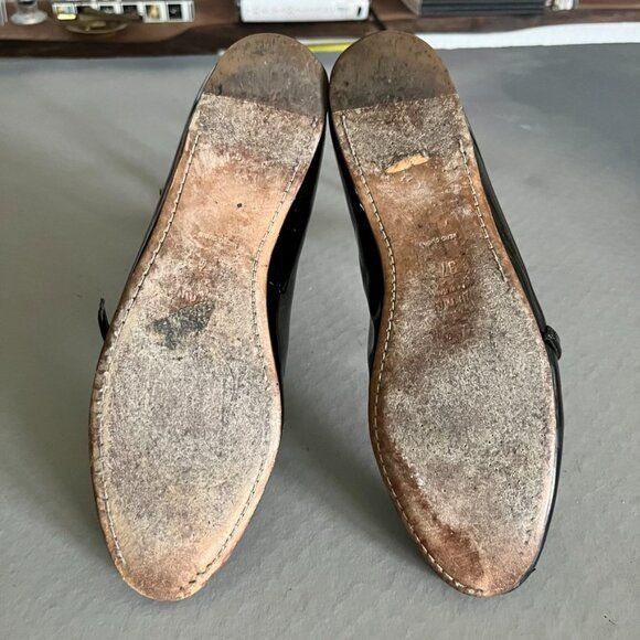 Miu Miu Miu Miu Patent Leather Triple Strap Mary Jane Flats Size US 7 / IT 37 - 7 Thumbnail