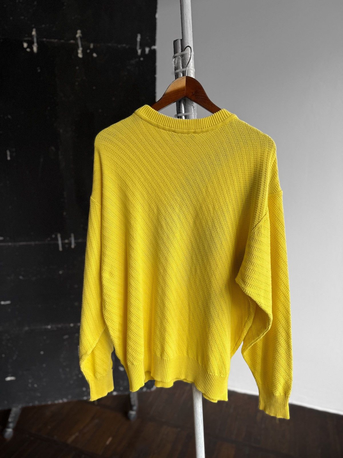 Carlo Colucci Carlo Colucci Mens Vintage 90s Striped Textured Knit Sweater Size US L / EU 52-54 / 3 - 2 Thumbnail