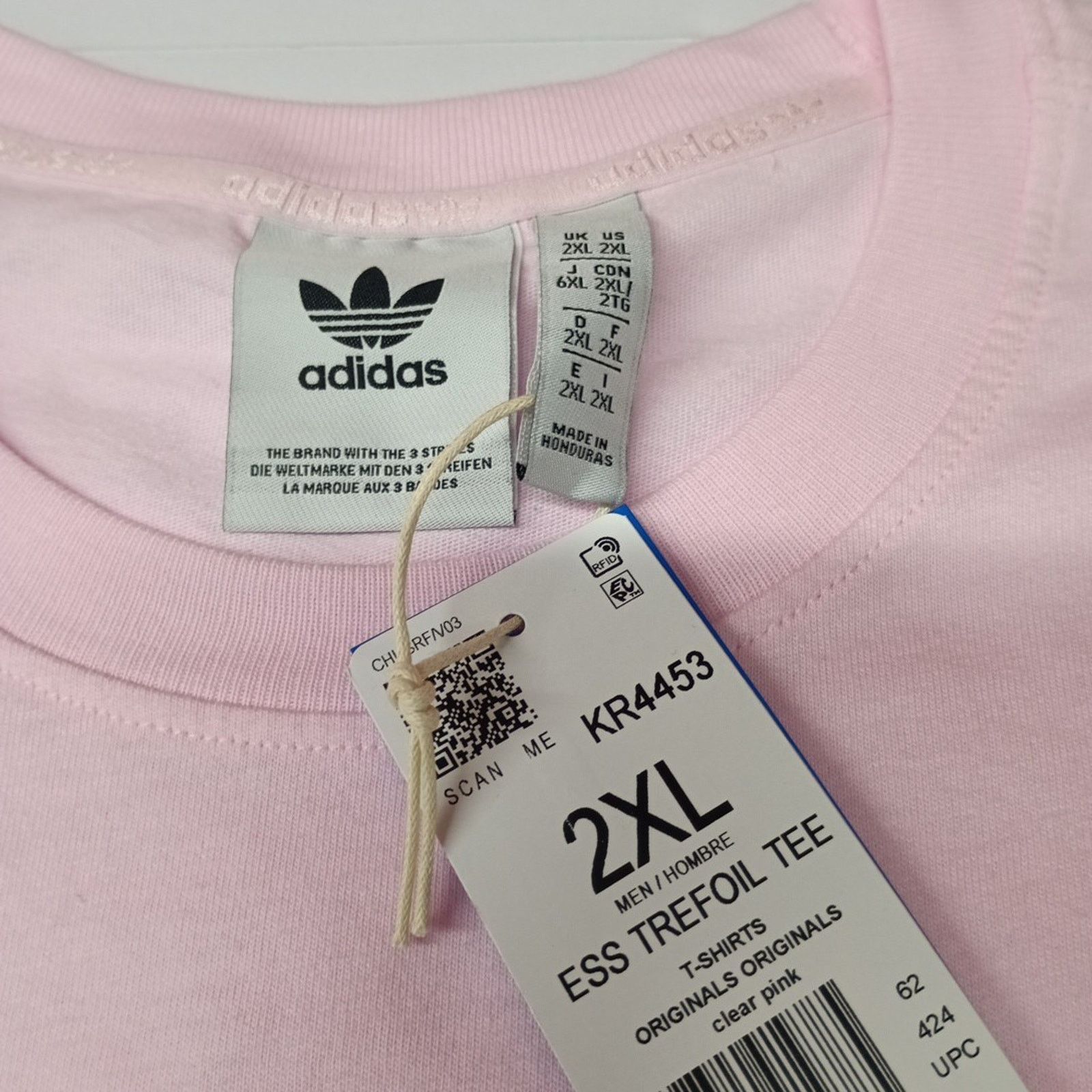 Adidas Men’s Adidas ESS Trefoil Tee Pink T-Shirt KR4453 Size 2XL Size US XXL / EU 58 / 5 - 3 Thumbnail