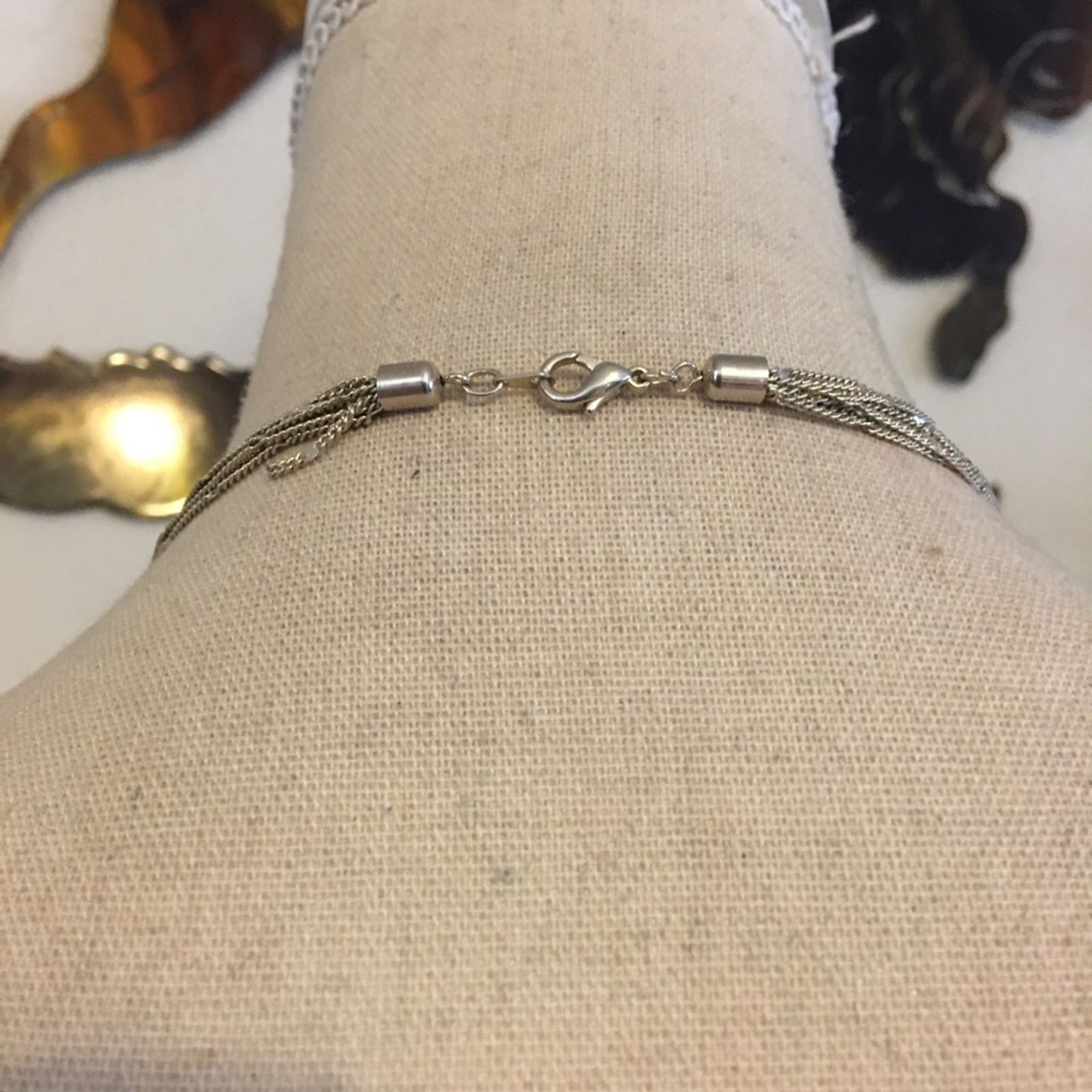 Jewelry Multi strand silver sparkle chain necklace Size ONE SIZE - 5 Thumbnail