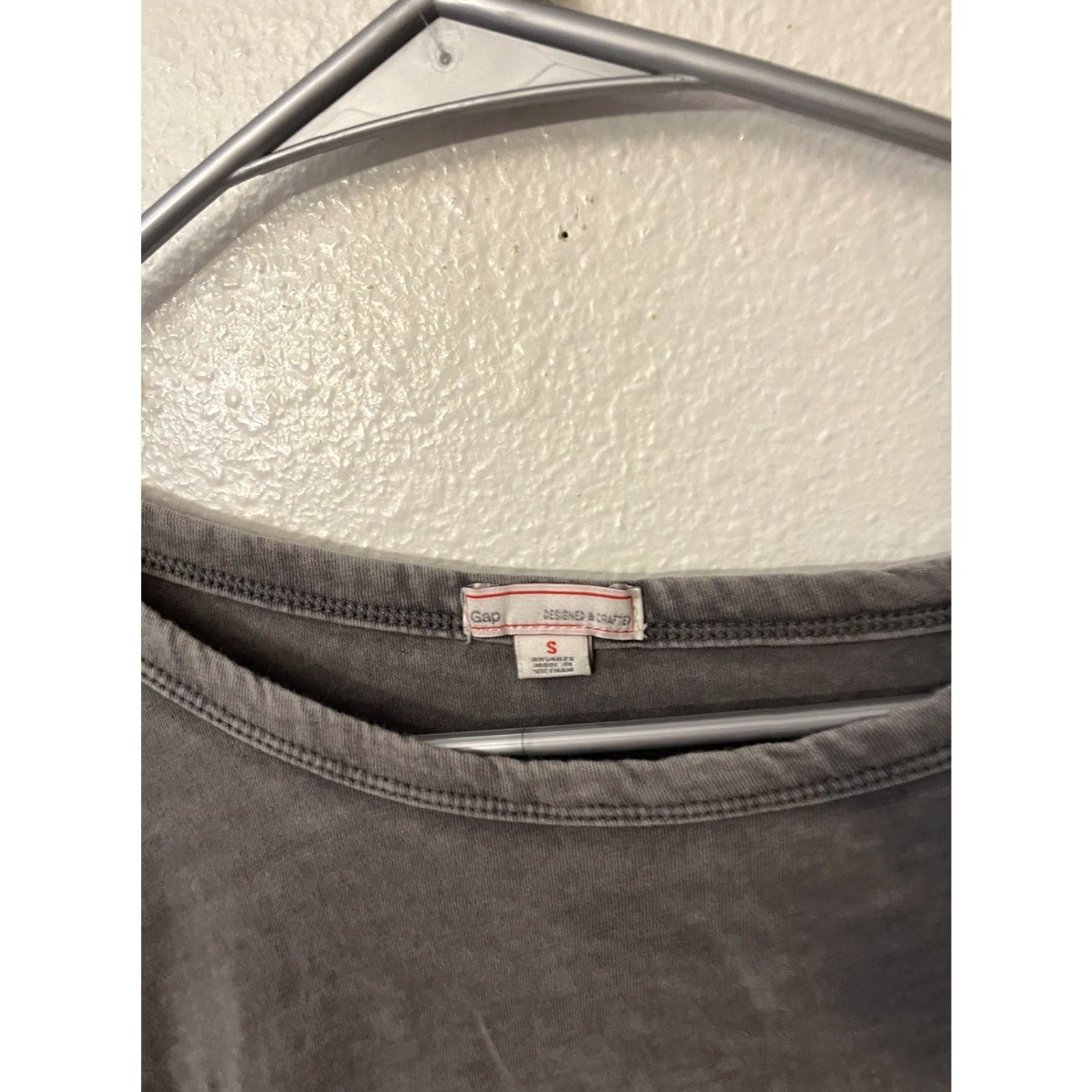 Gap VINTAGE Gap 3/4 Sleeve Dark Gray Blouse Women S Shirt Adult Small Gray Womens Size S / US 4 / IT 40 - 2 Thumbnail