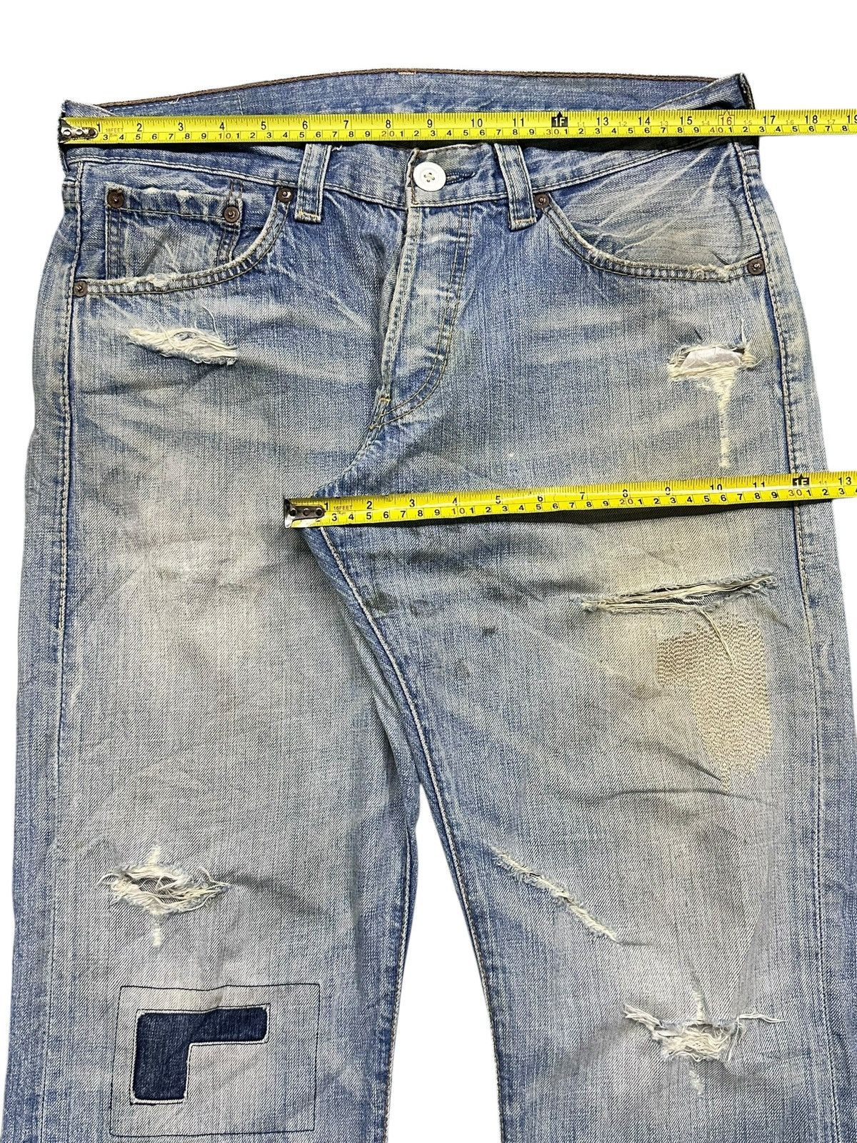 Levi's Levis 502 Vintage 90's With Distressed and Baggy Style Faded Size US 33 - 14 Thumbnail