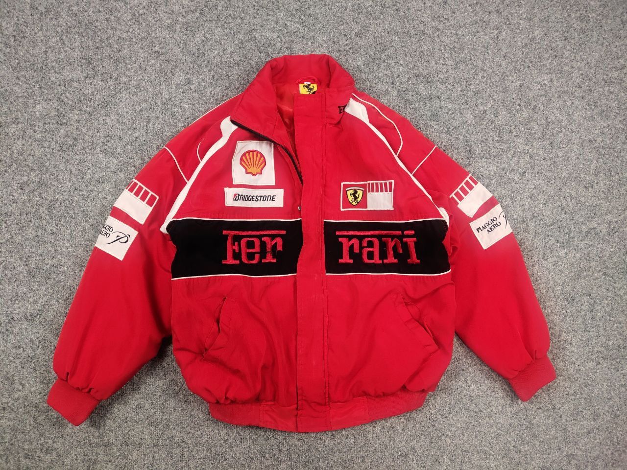 NASCAR Vintage Ferrari Red All logo Racing Bomber Jacket Y2K Style Size US M / EU 48-50 / 2 - 10 Thumbnail