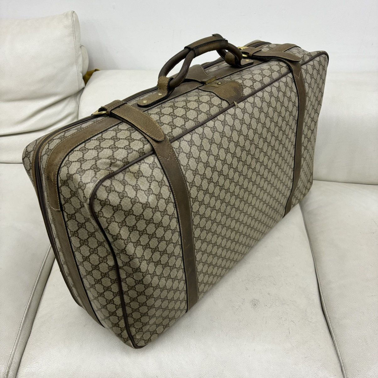 Gucci Gucci (vintage) canvas suitcase Size ONE SIZE - 2 Thumbnail