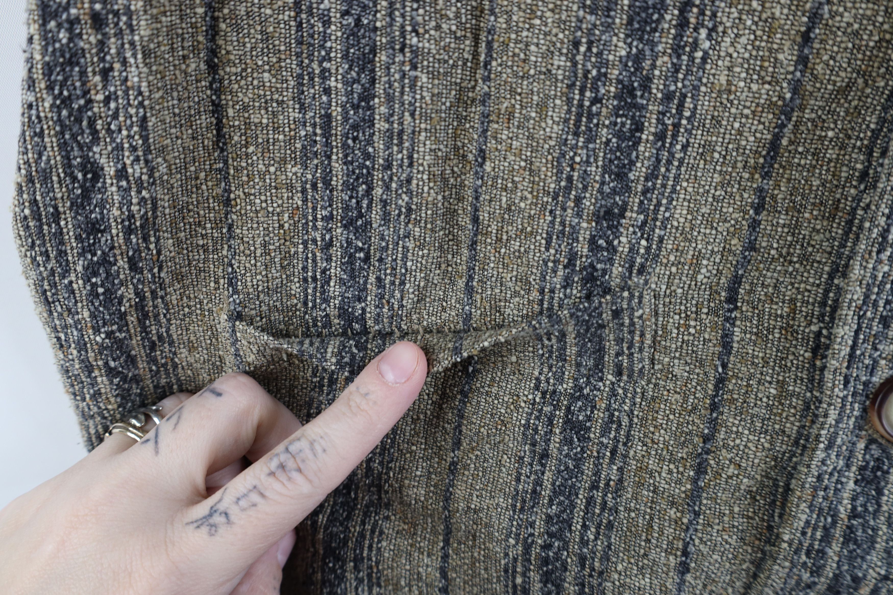 Vintage Vintage 90s Streetwear Silk Blend Tweed Button Vest Jacket Size US M / EU 48-50 / 2 - 4 Thumbnail