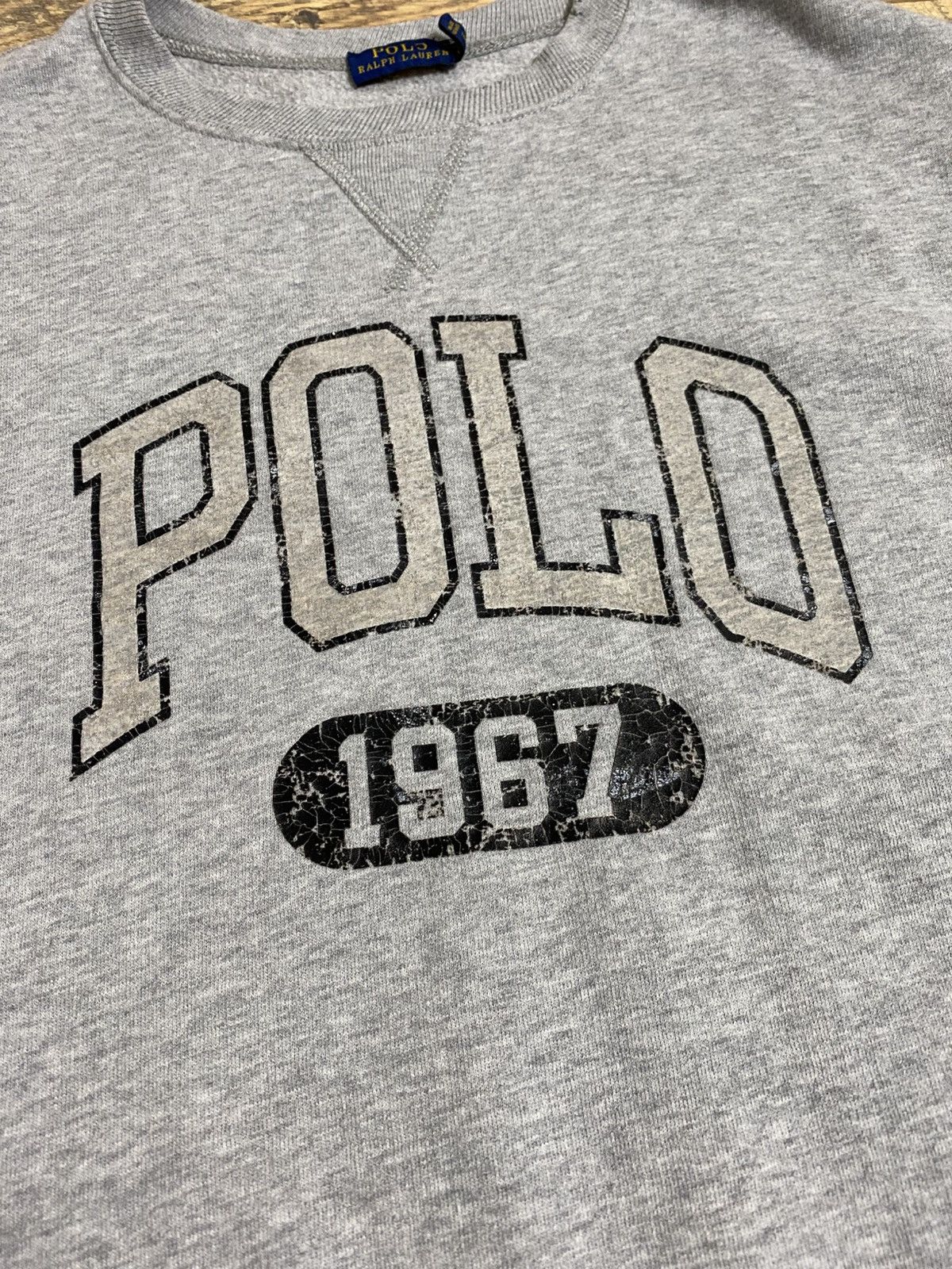 Ralph Lauren Vintage Polo Ralph Lauren 1967 Cropped Grey Sweatshirt S Size S / US 4 / IT 40 - 2 Thumbnail