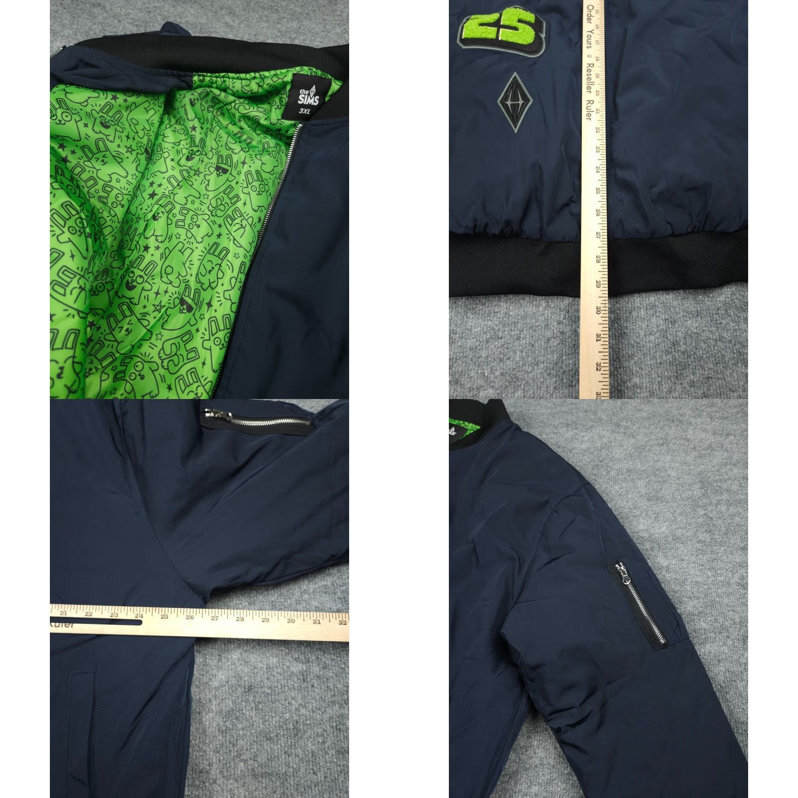 Vintage THE SIMS Jacket Men's 3XL Navy Blue Full Zip Embroidered 25th Anniversary EA Size US XXL / EU 58 / 5 - 8 Thumbnail