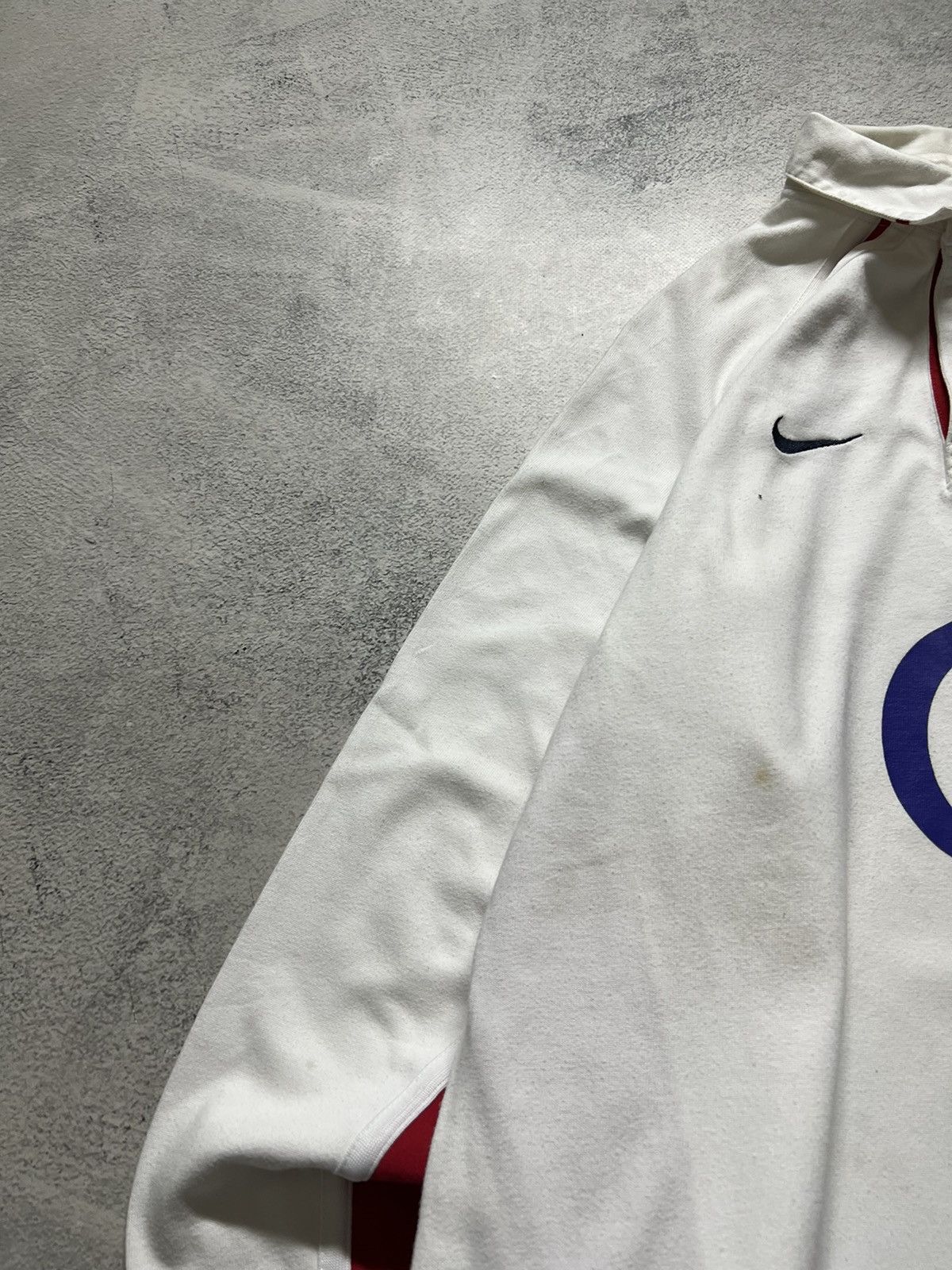 Nike × Vintage Vintage Blokecore Nike England 02 Rugby Longsleeve Polo Size US M / EU 48-50 / 2 - 5 Thumbnail