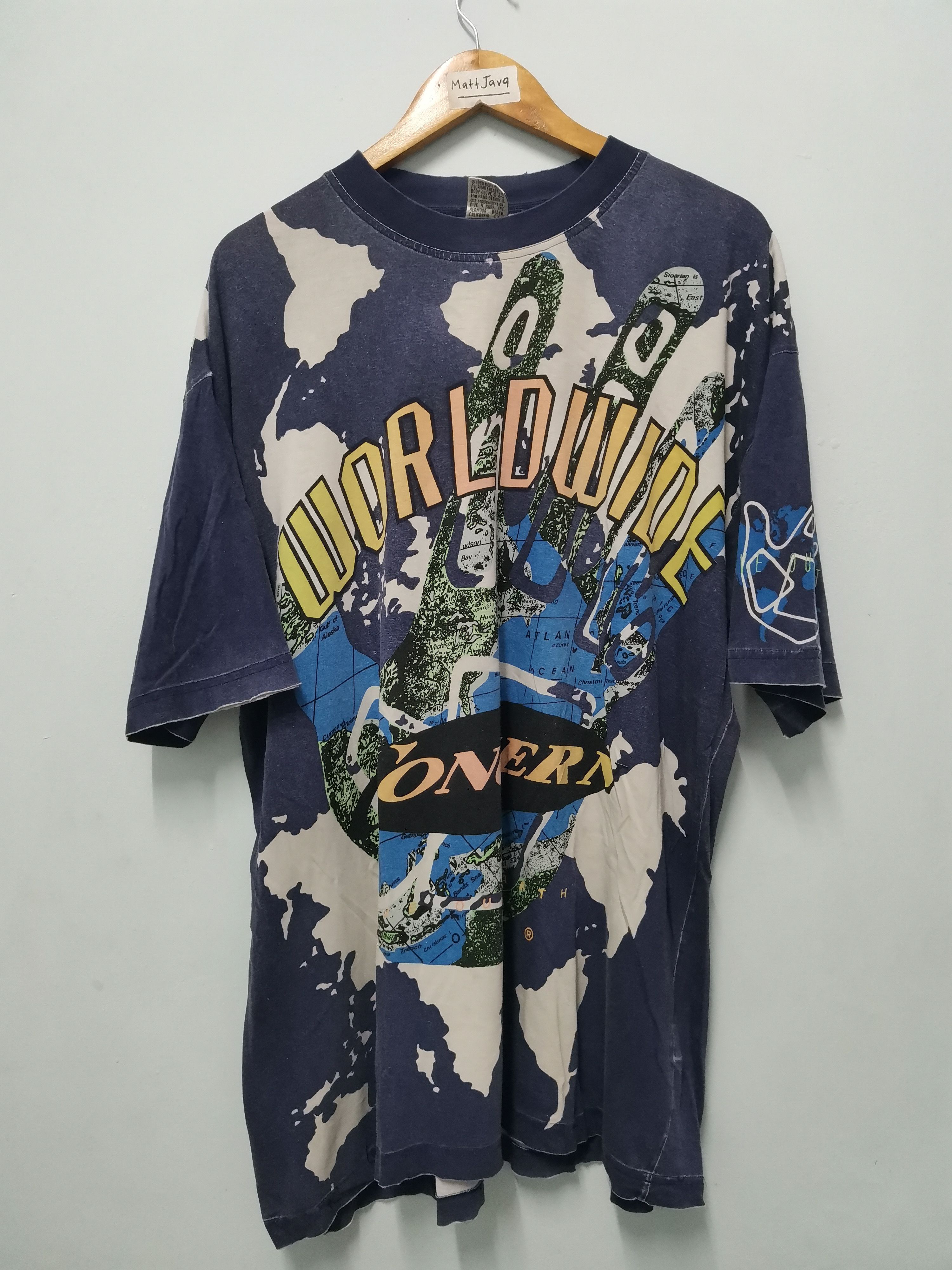 Body Glove Vintage Body Glove Worldwide Concern OverPrint Rap Tee Skate Size US XL / EU 56 / 4 - 2 Thumbnail