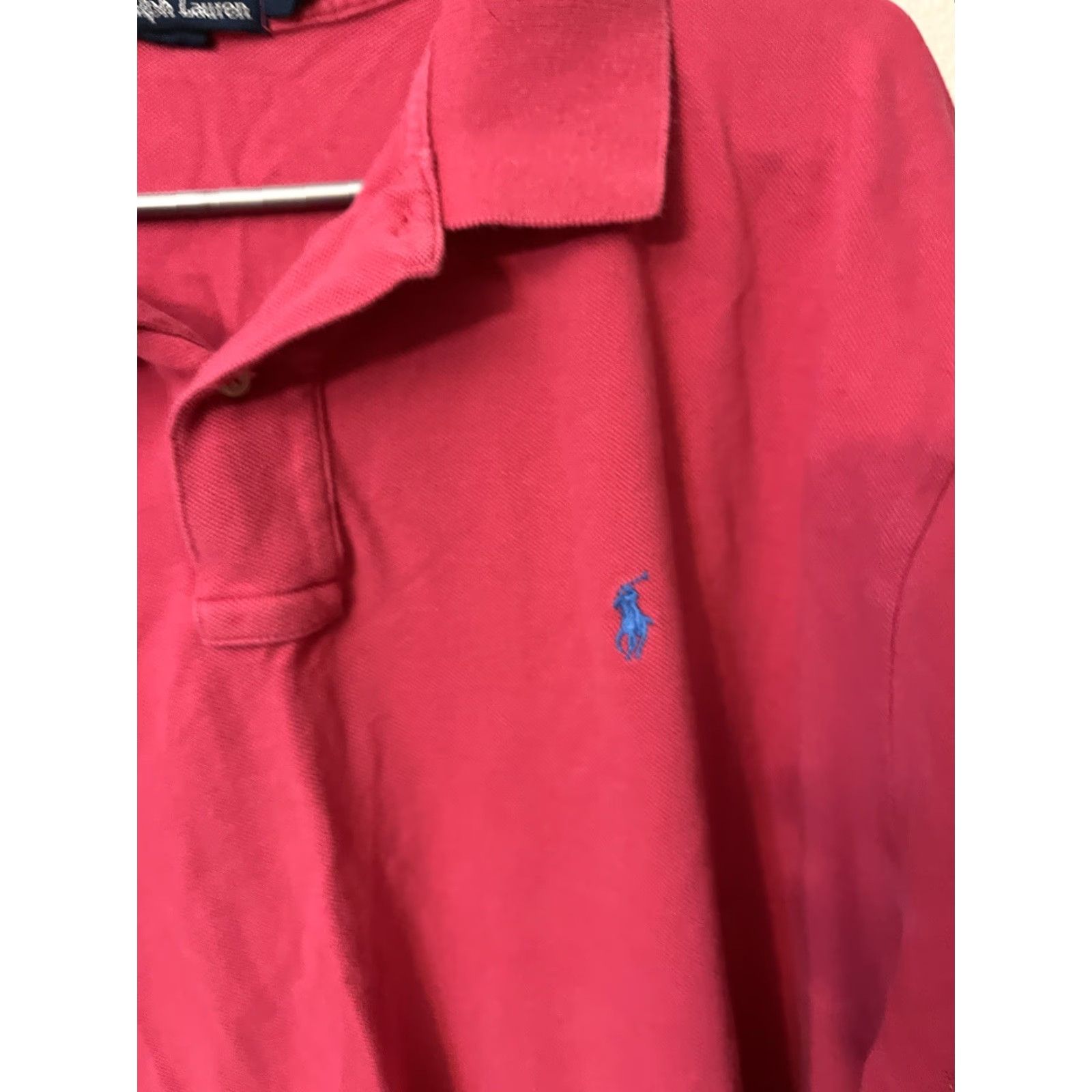 Polo Ralph Lauren VINTAGE Polo Ralph Lauren Polo Shirt Pink W/ Pony Size XXL Mens Polo Shirt Regular Fit Short Sleeve Cotton Logo 90s Classic Size US XXL / EU 58 / 5 - 2 Thumbnail