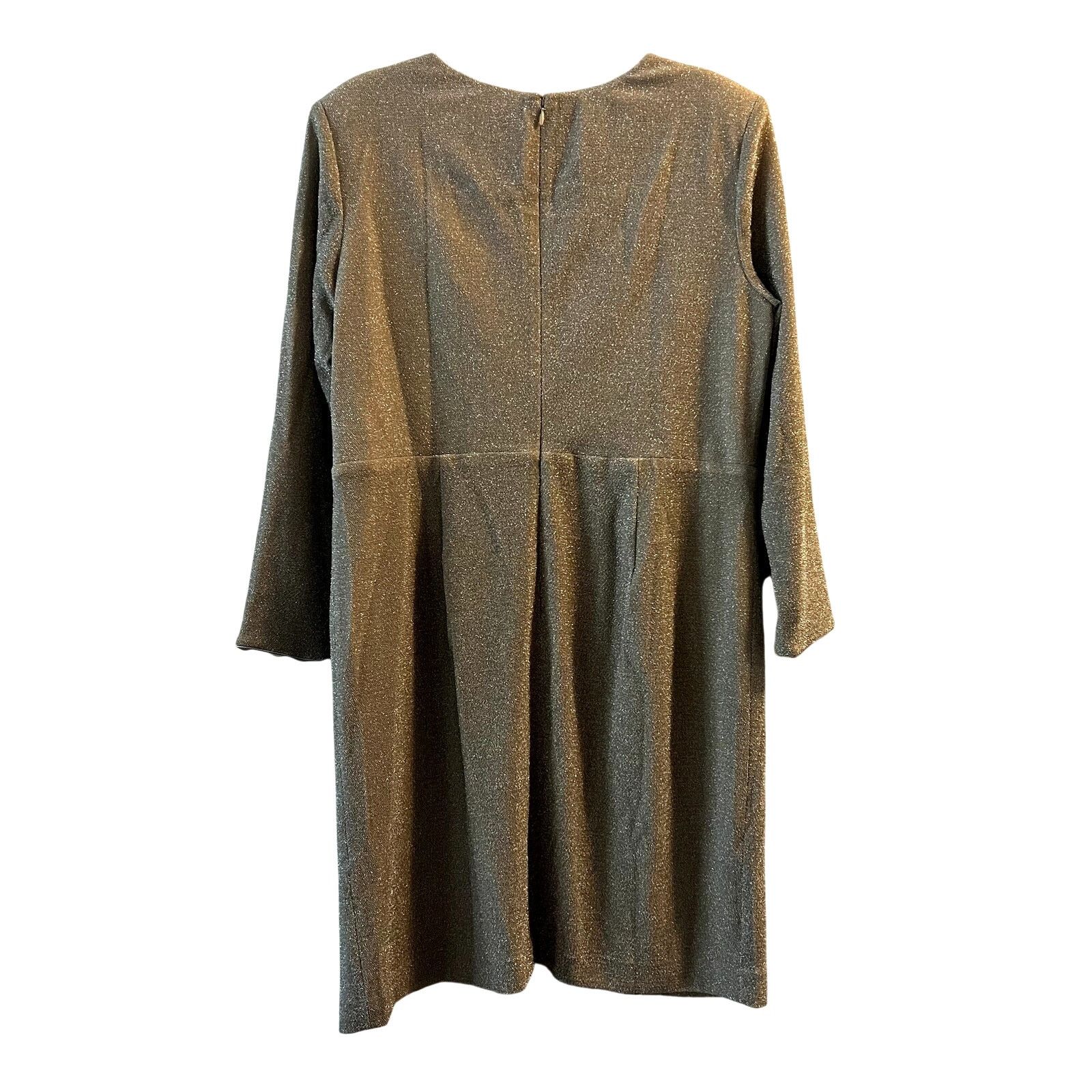 Dress the Population Dress the Population Riley Plunging Short Gold Dress Size 2X Size XXL / US 16-18 / IT 52-54 - 3 Thumbnail