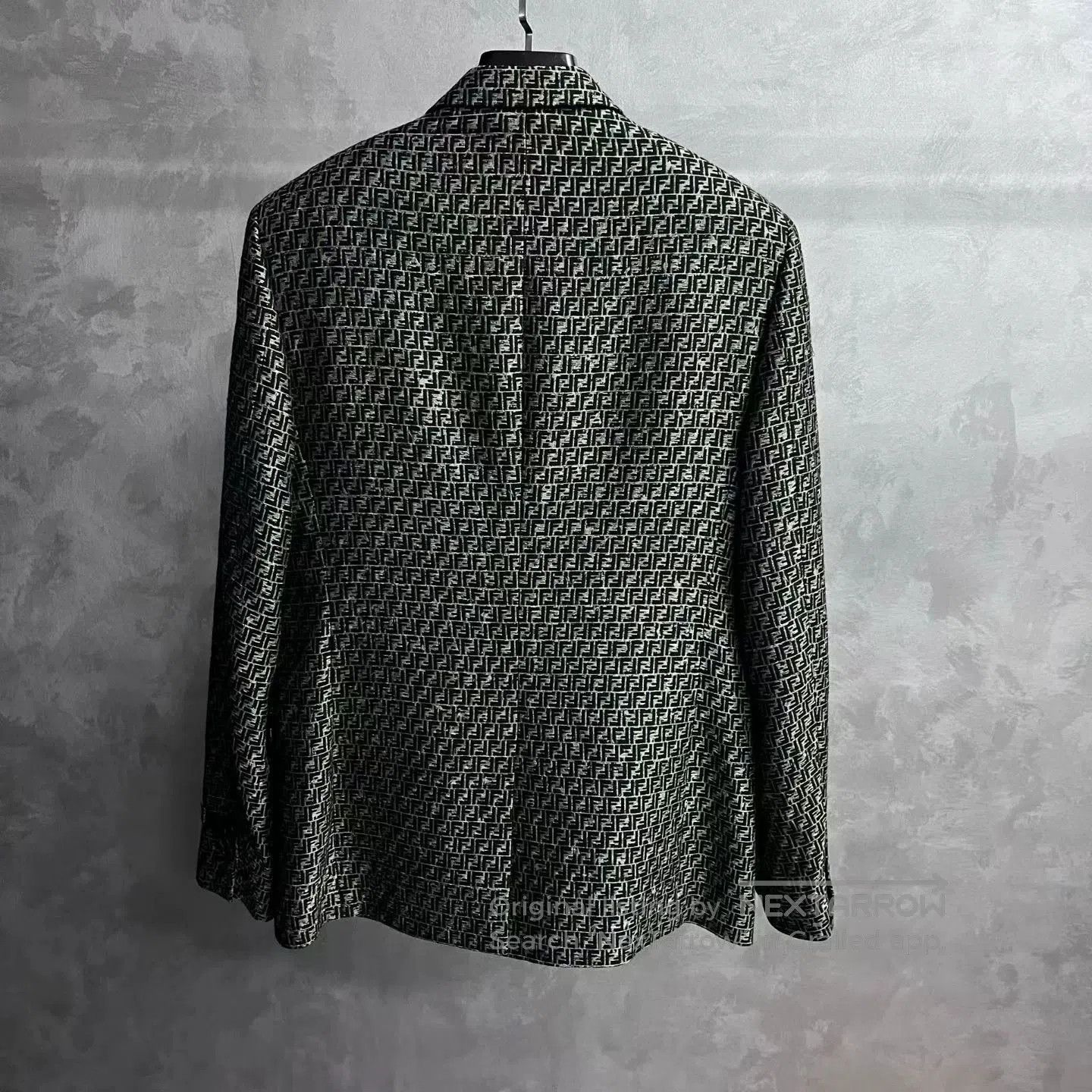 Fendi fendi gray floral long-sleeve blazer jacket. Size US M / EU 48-50 / 2 - 5 Thumbnail