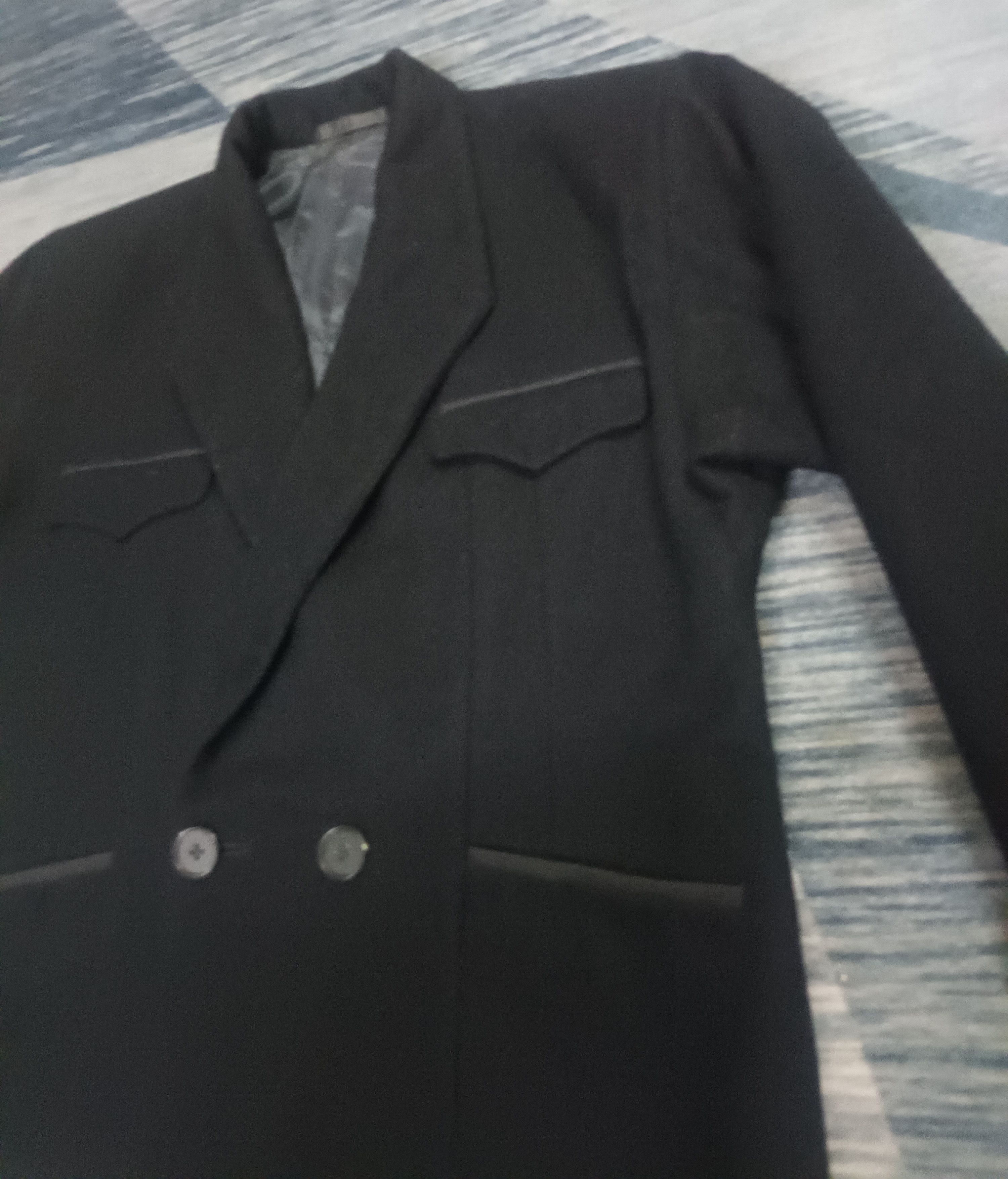 Yohji Yamamoto 🔥 Y'S YOHJI YAMAMOTO Black Jacket / Coat 🔥 Size S / US 4 / IT 40 - 10 Thumbnail