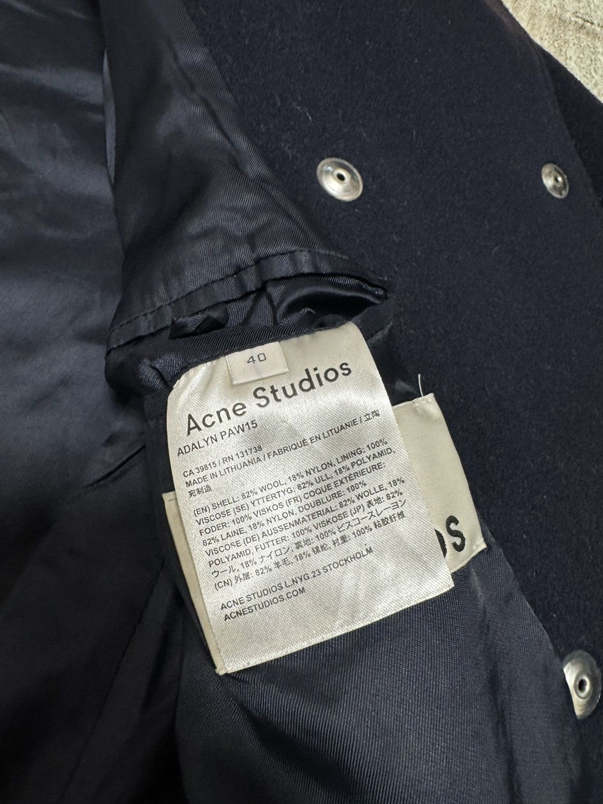 Acne Studios Acne studios adalyn paw15 oversized coat Size M / US 6-8 / IT 42-44 - 10 Thumbnail