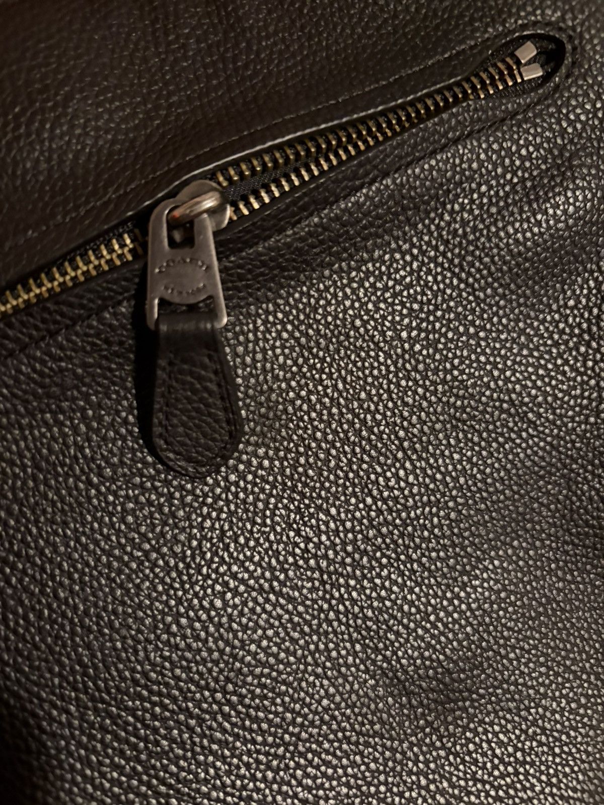 Coach Coach Gotham Slim Crossbody – Black Pebble Leather Size ONE SIZE - 4 Thumbnail