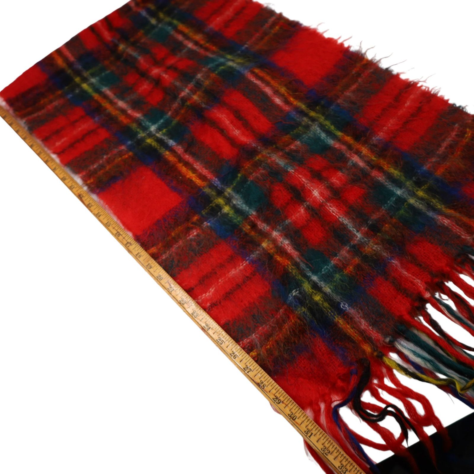 Vintage Vintage St.Michael Mohair & Wool Plaid Scarf Size ONE SIZE - 5 Thumbnail