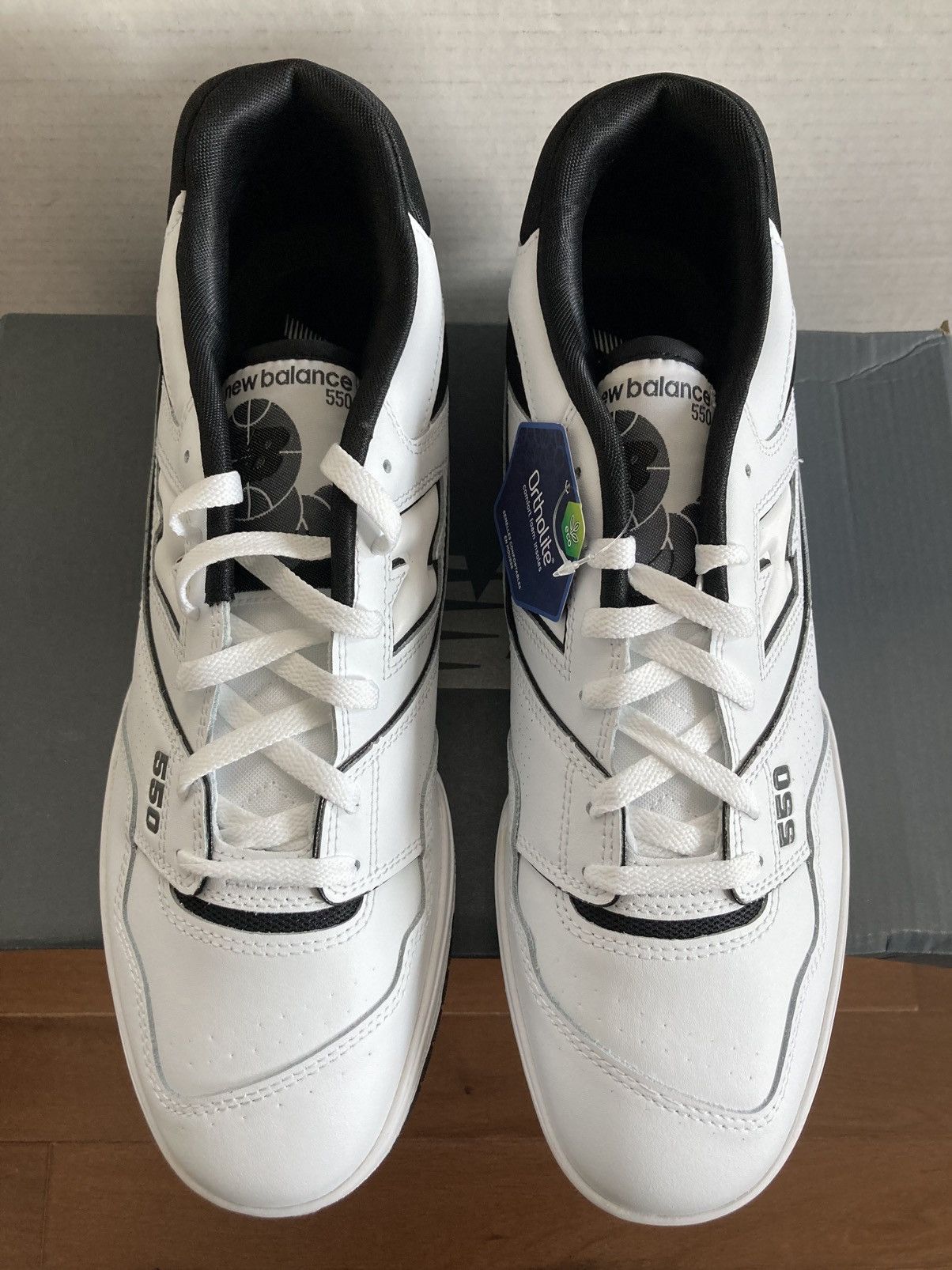 New Balance NEW BALANCE 550 WHITE BLACK BB550HA1 OREO SNEAKER SHOES 2021 Size US 14 / EU 47 - 5 Thumbnail