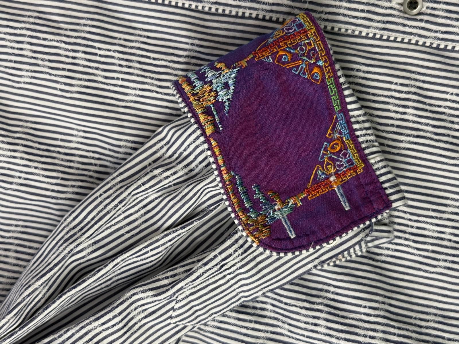 Robert Graham Robert Graham Striped LS Button Downs Embroidered - L Size US L / EU 52-54 / 3 - 4 Thumbnail