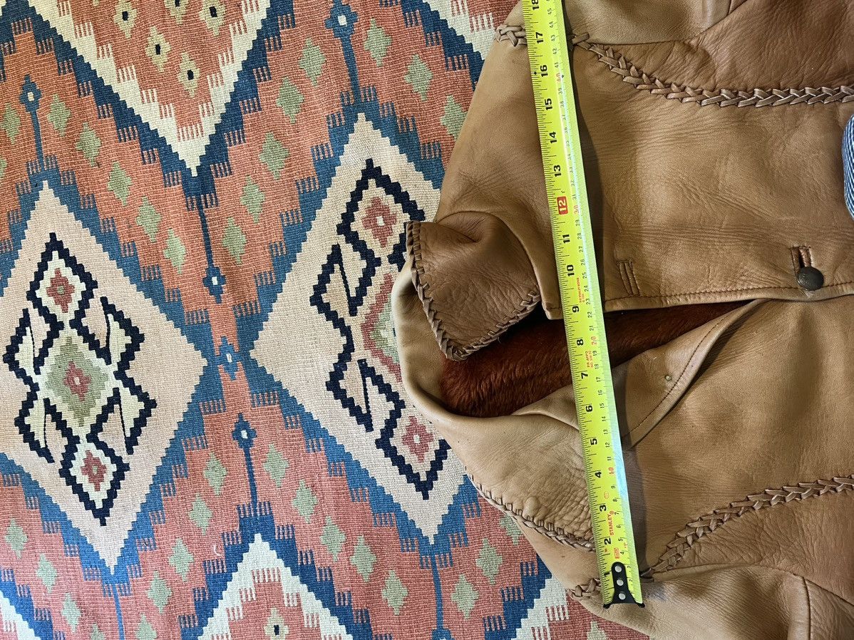 Vintage cropped leather jacket cowboy calf skin RARE 50’s western Size US S / EU 44-46 / 1 - 19 Thumbnail
