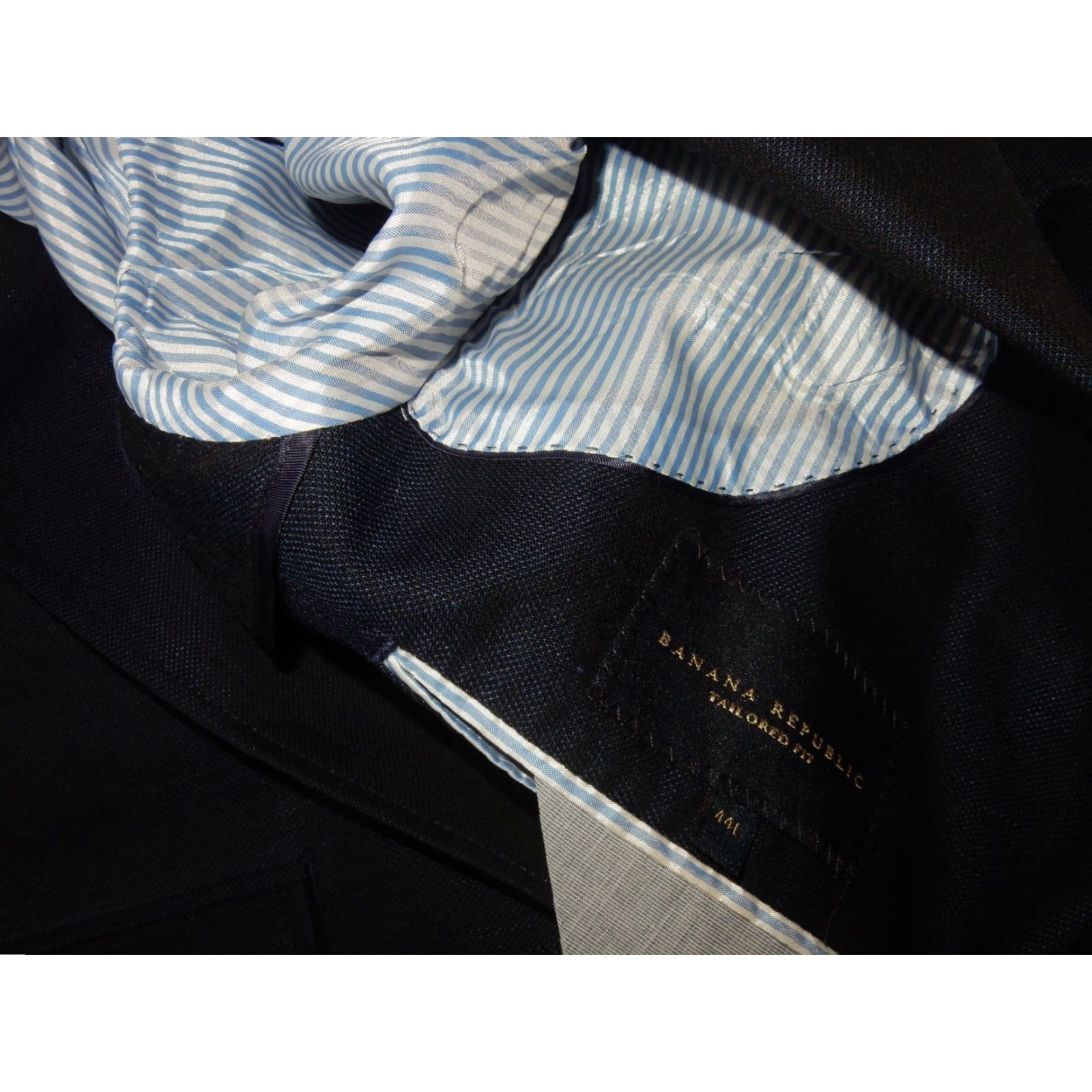 Banana Republic Banana Republic Men's Size 44L Blazer Sport Coat Tailored Fit Blue User: Banana Republic Men's Size 44L Blazer Sport Coat Tailored Fit Blue Size 44R - 5 Thumbnail