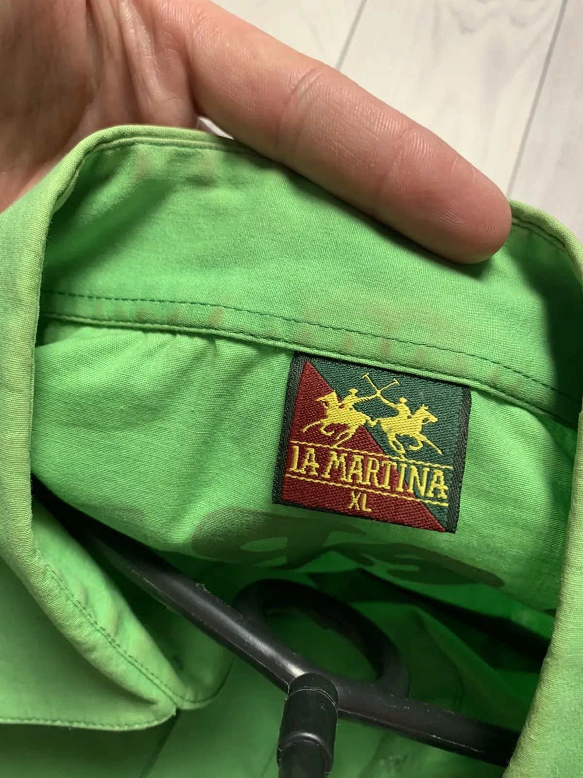 La Martina Vintage La Martina Porsche shirt green big logo size XL Size US XL / EU 56 / 4 - 9 Thumbnail