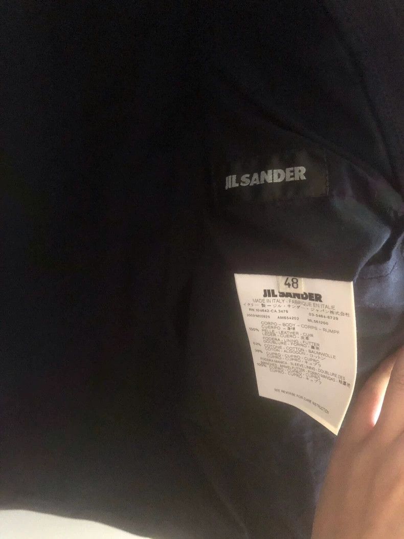 Jil Sander Jil Sander Leather jacket leather coat Size L / US 10 / IT 46 - 5 Thumbnail