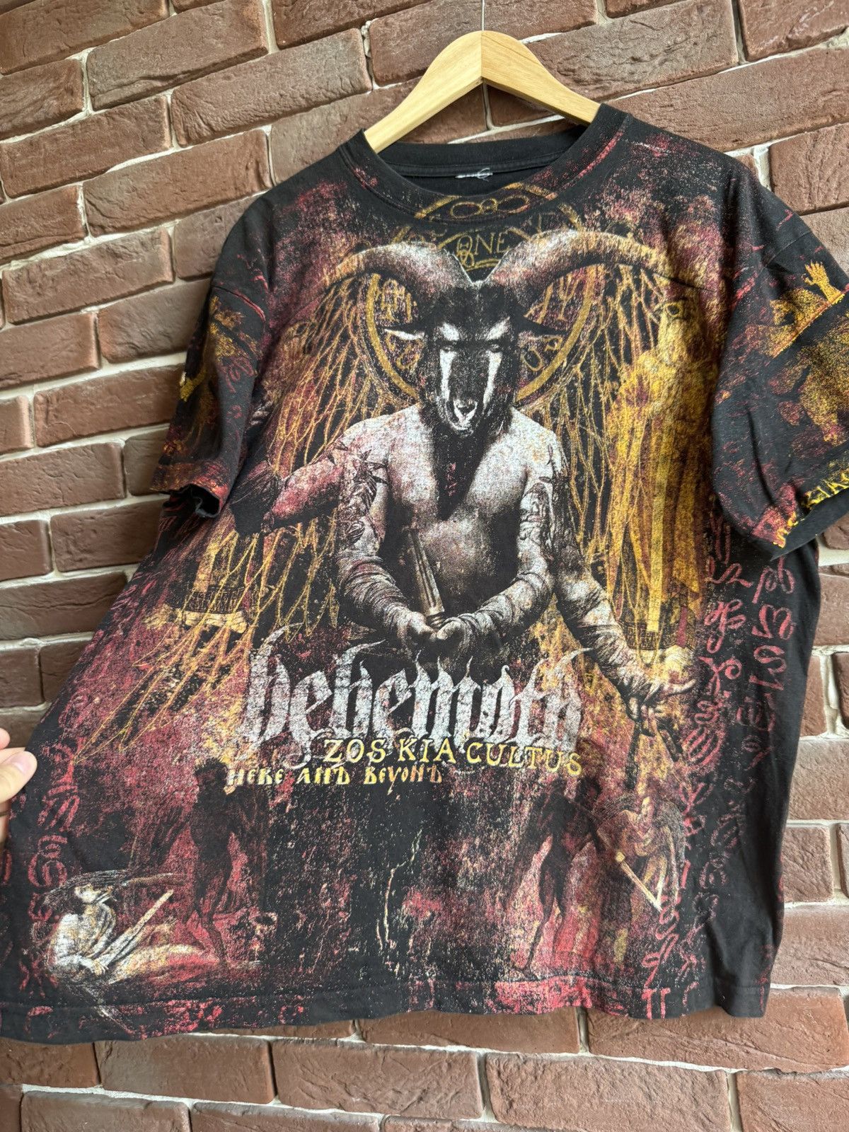 Band Tees × Vintage Very Rare Vintage Behemoth Zos Kia Cultus Death Metal TShirt Size US L / EU 52-54 / 3 - 4 Thumbnail