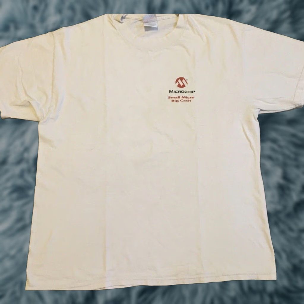 Apple VINTAGE 90s Apple Shirt XL White Grunge Internet Tech Microchip Big Cash Distress Mens Size US XL / EU 56 / 4 - 1 Thumbnail