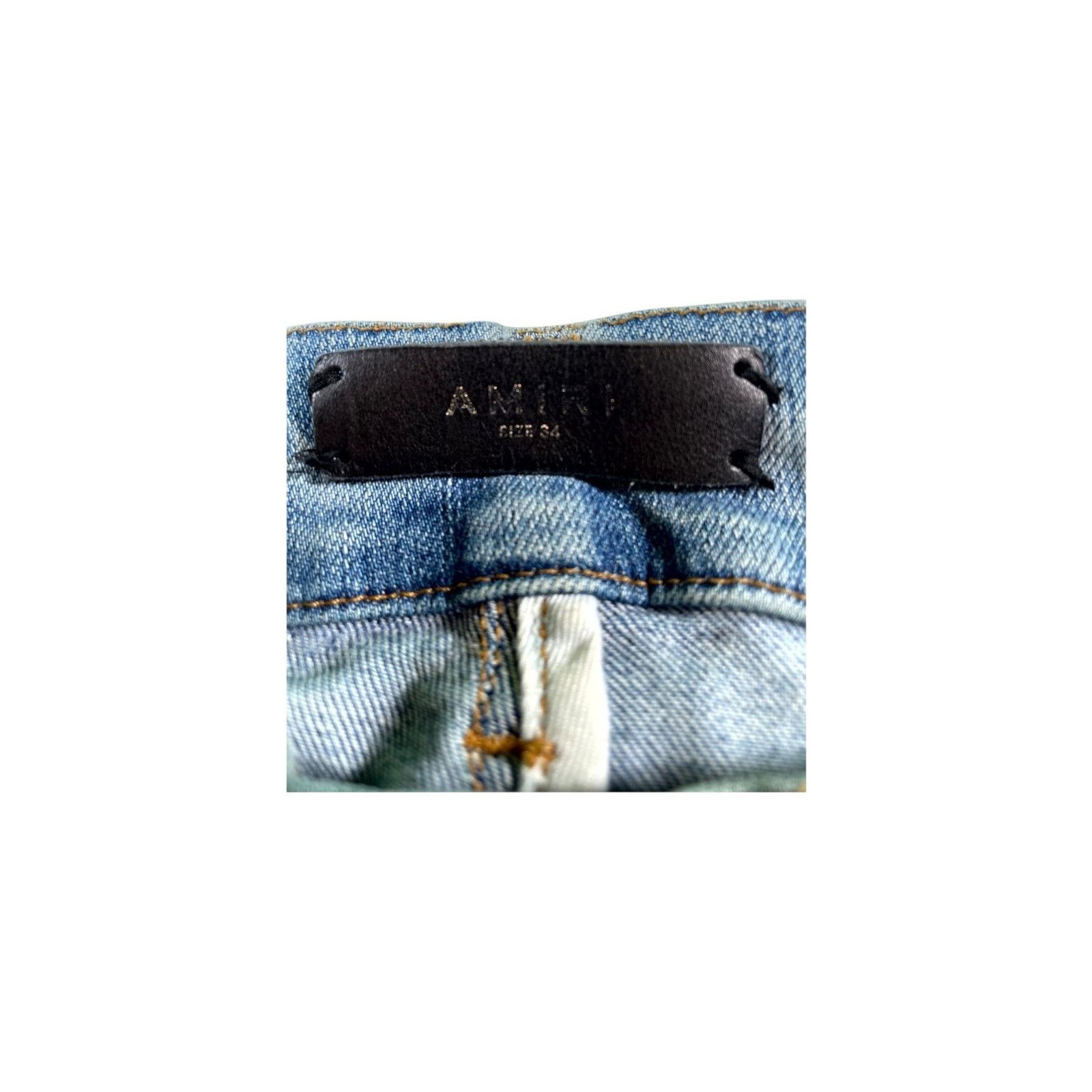 Amiri Amiri "MX2 Paisley" Vintage Wash & White Jeans Size US 34 / EU 50 - 5 Thumbnail