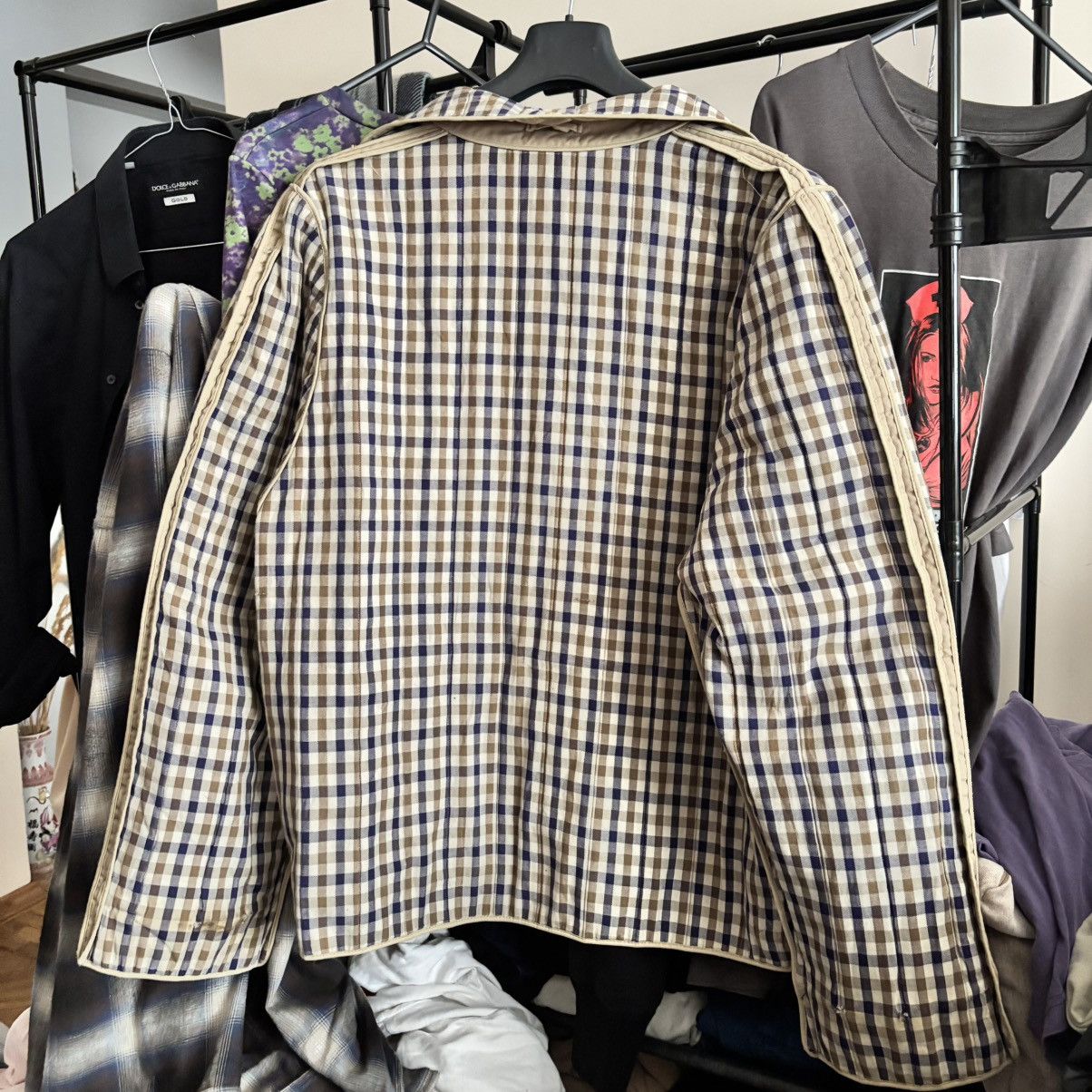Vintage Vintage Archive Aquascutum Quilted Check Jacket – Reversible Size US L / EU 52-54 / 3 - 4 Thumbnail