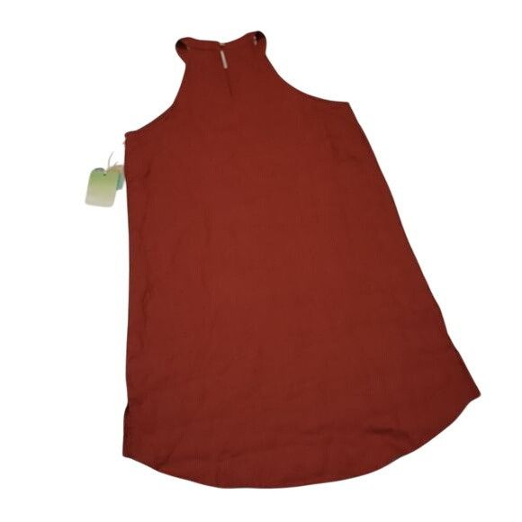 Other Sigrid Olsen Linen Shift Dress Keyhole Back Rust Orange S Size S / US 4 / IT 40 - 2 Thumbnail