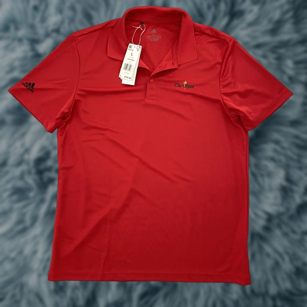 Adidas Adidas Golf Polo New The Spirit Collegiate Red Adult Large Men Performance Shirt Polo Size US L / EU 52-54 / 3 - 1 Thumbnail
