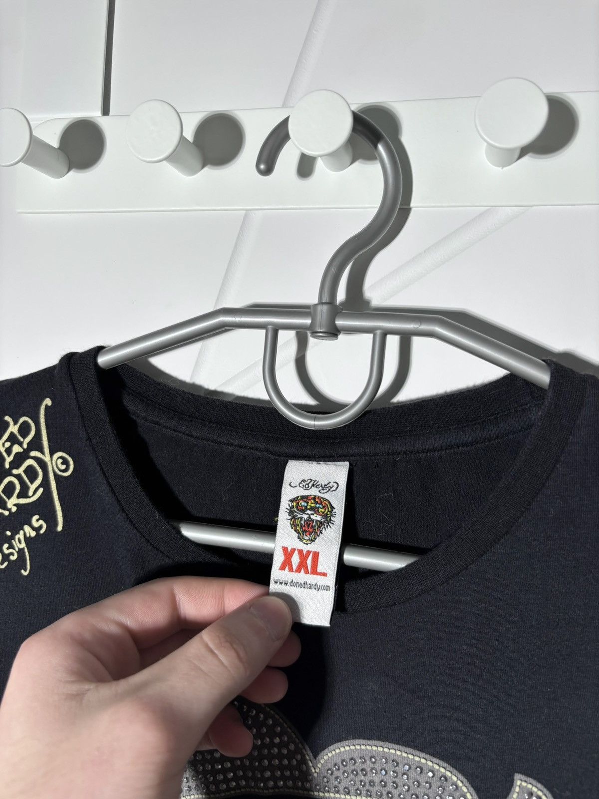 Ed Hardy Y2K Ed Hardy Long Sleeve Tshirt Love Kills Tattoo Skull Logo Size US L / EU 52-54 / 3 - 3 Thumbnail