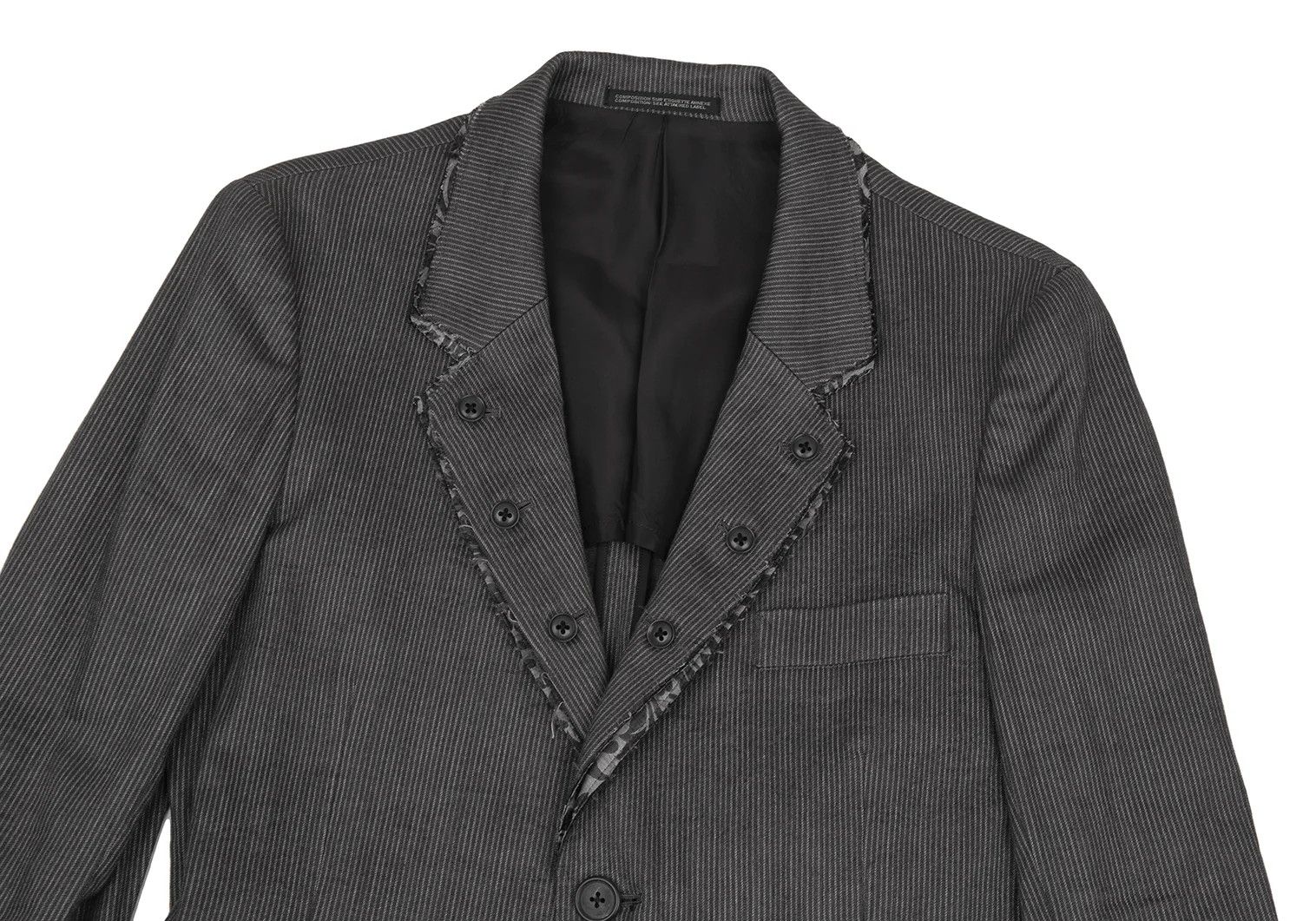 Yohji Yamamoto Yohji Yamamoto Gray Linen Blend Jacket Size US S / EU 44-46 / 1 - 2 Thumbnail