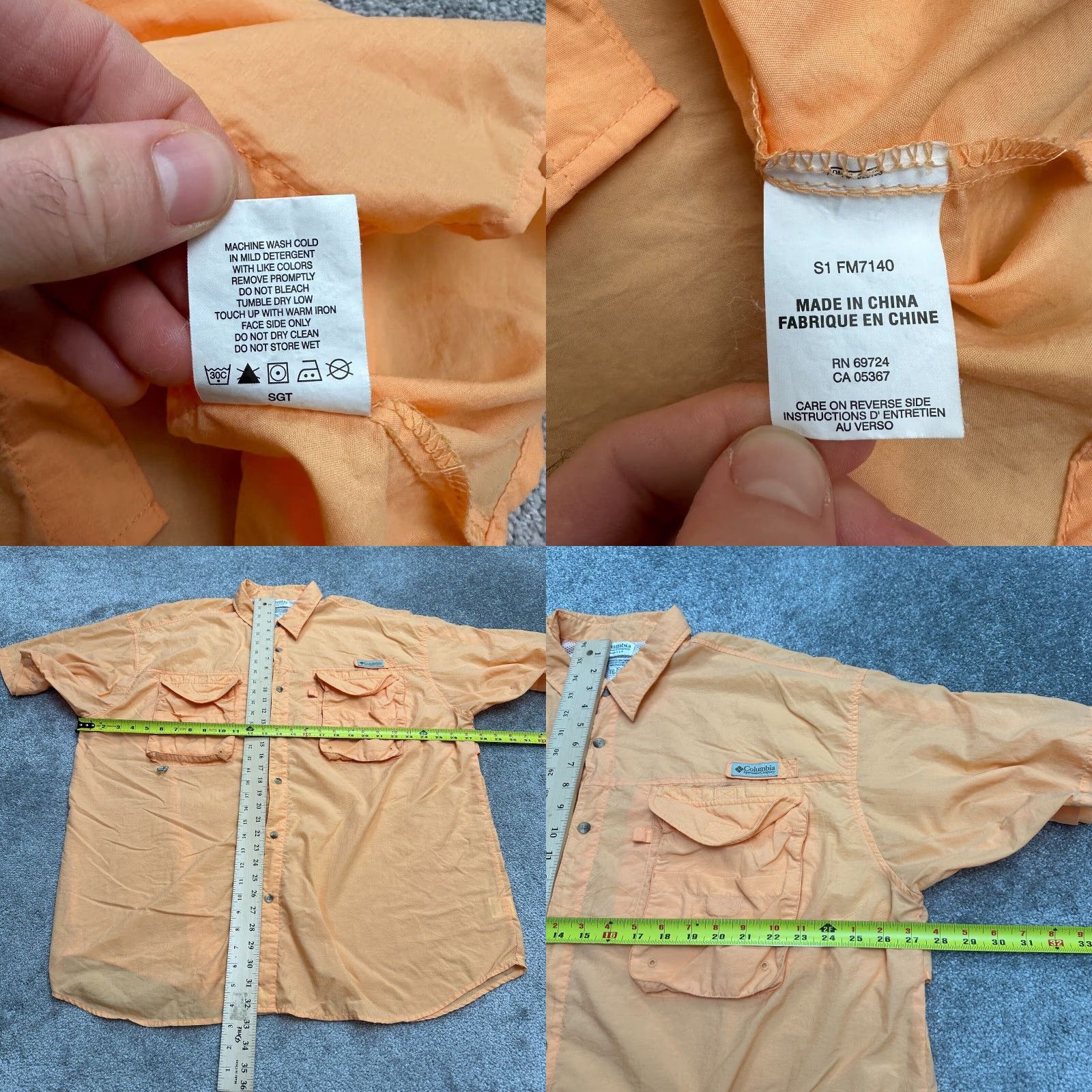 Vintage VINTAGE Columbia PFG Bahama II Shirt Mens 2XL Orange Button-Up Short Sleeve Casual Outdoor Fishing Size US XXL / EU 58 / 5 - 8 Thumbnail