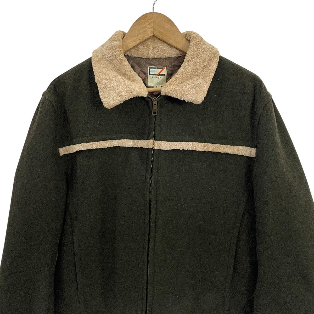 Ermenegildo Zegna Vintage Ez By Zegna Sherpa Fleece Jacket Size US L / EU 52-54 / 3 - 5 Thumbnail